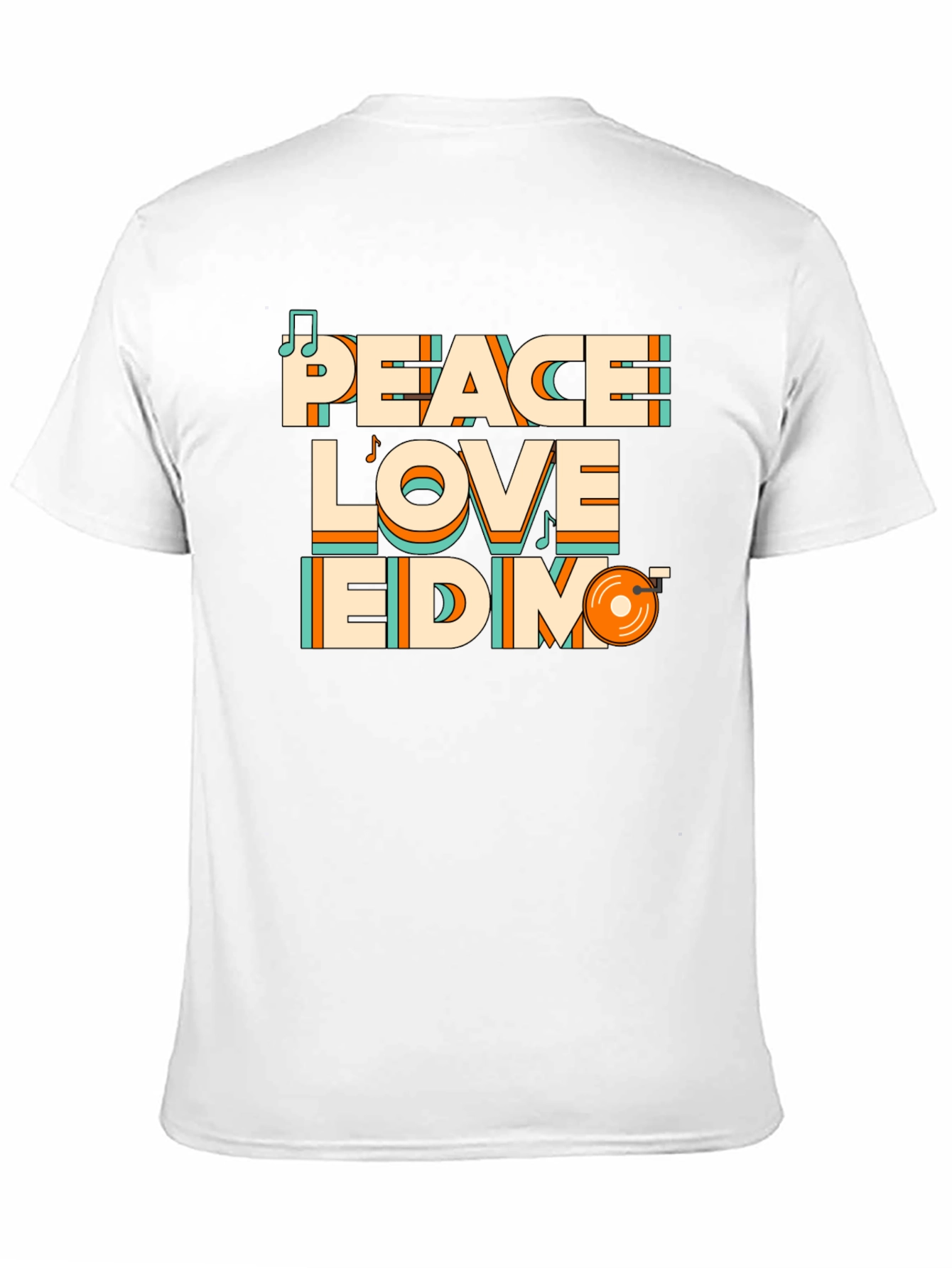 Peace Love EDM T-Shirt - Stylish Music Tee