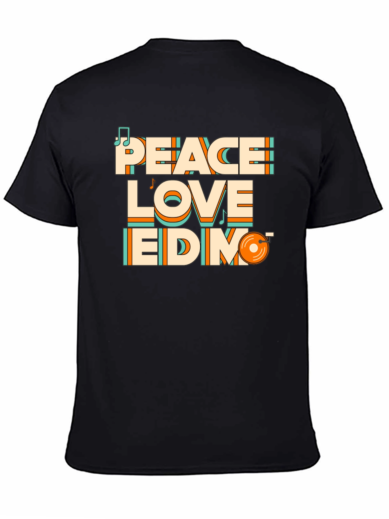 Peace Love EDM T-Shirt - Stylish Music Tee