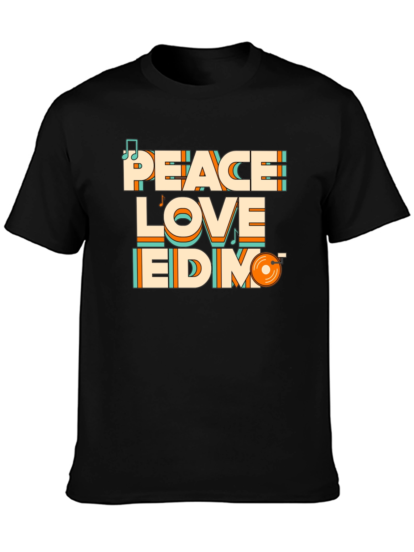 Peace Love EDM T-Shirt - Stylish Music Tee