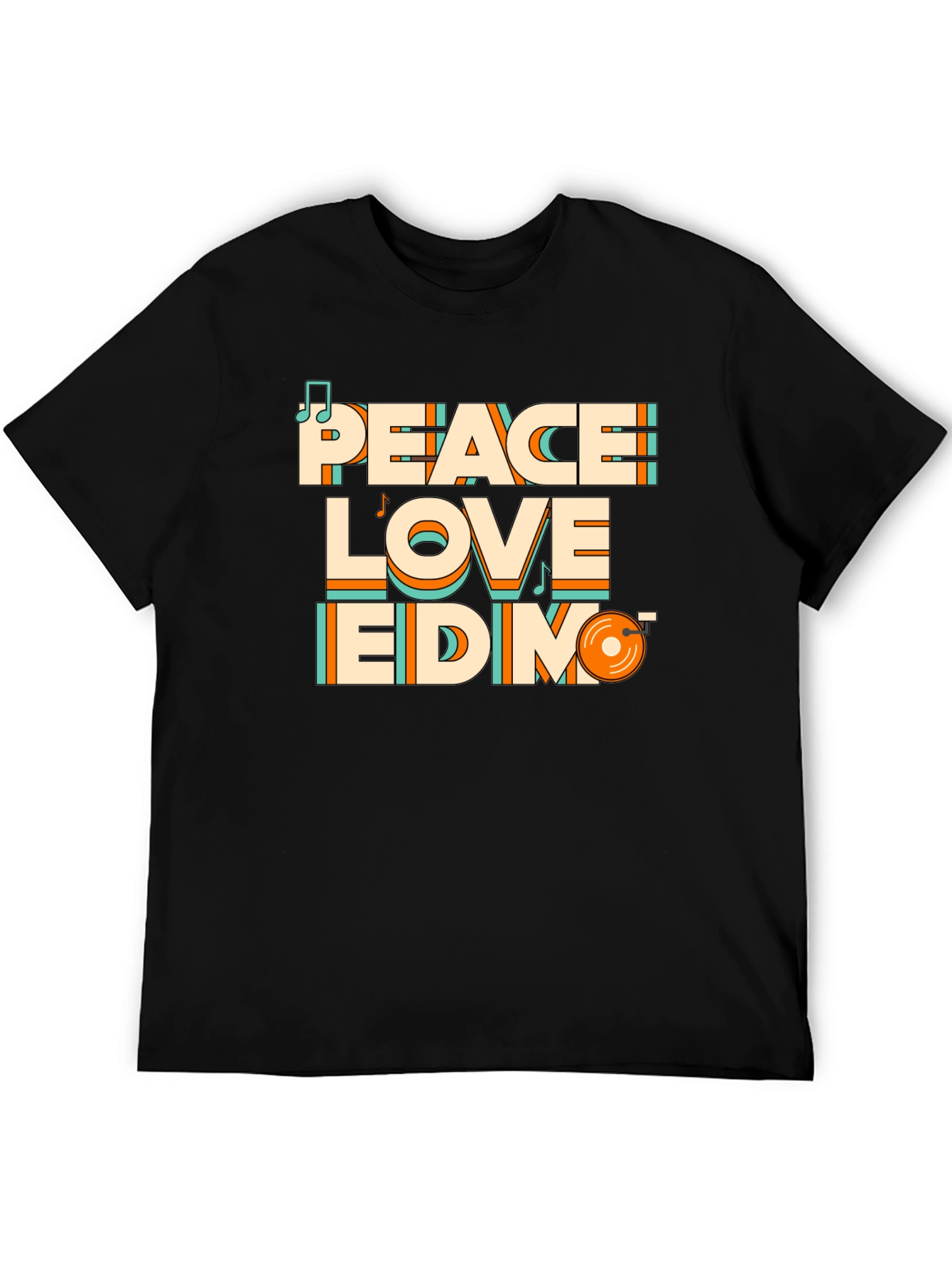 Peace Love EDM T-Shirt - Stylish Music Tee