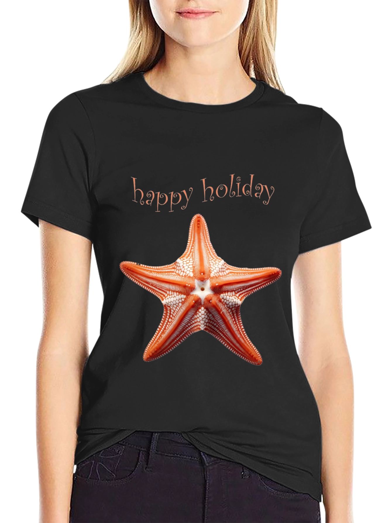 Happy Holiday Starfish Graphic Tee