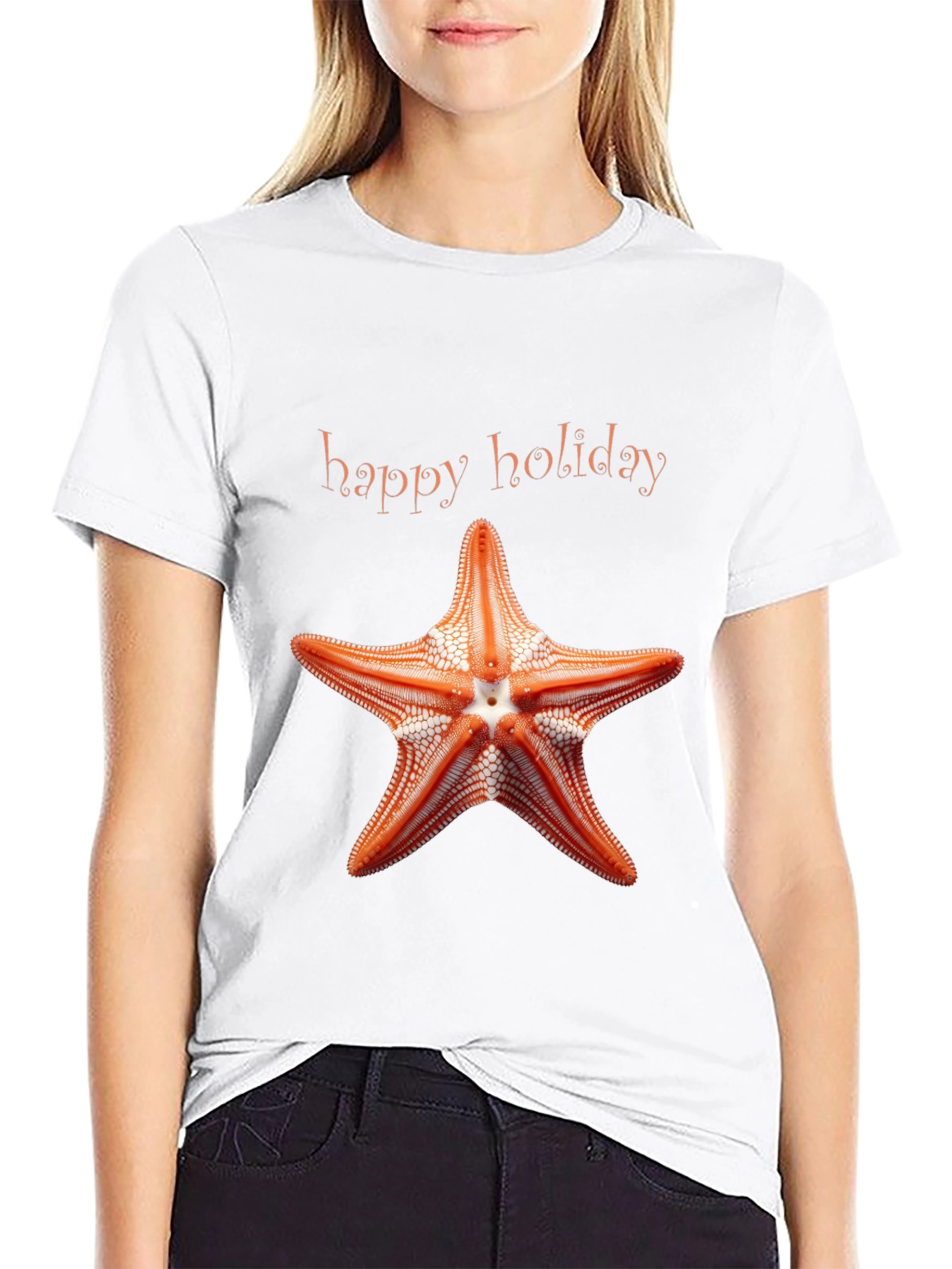 Happy Holiday Starfish Graphic Tee
