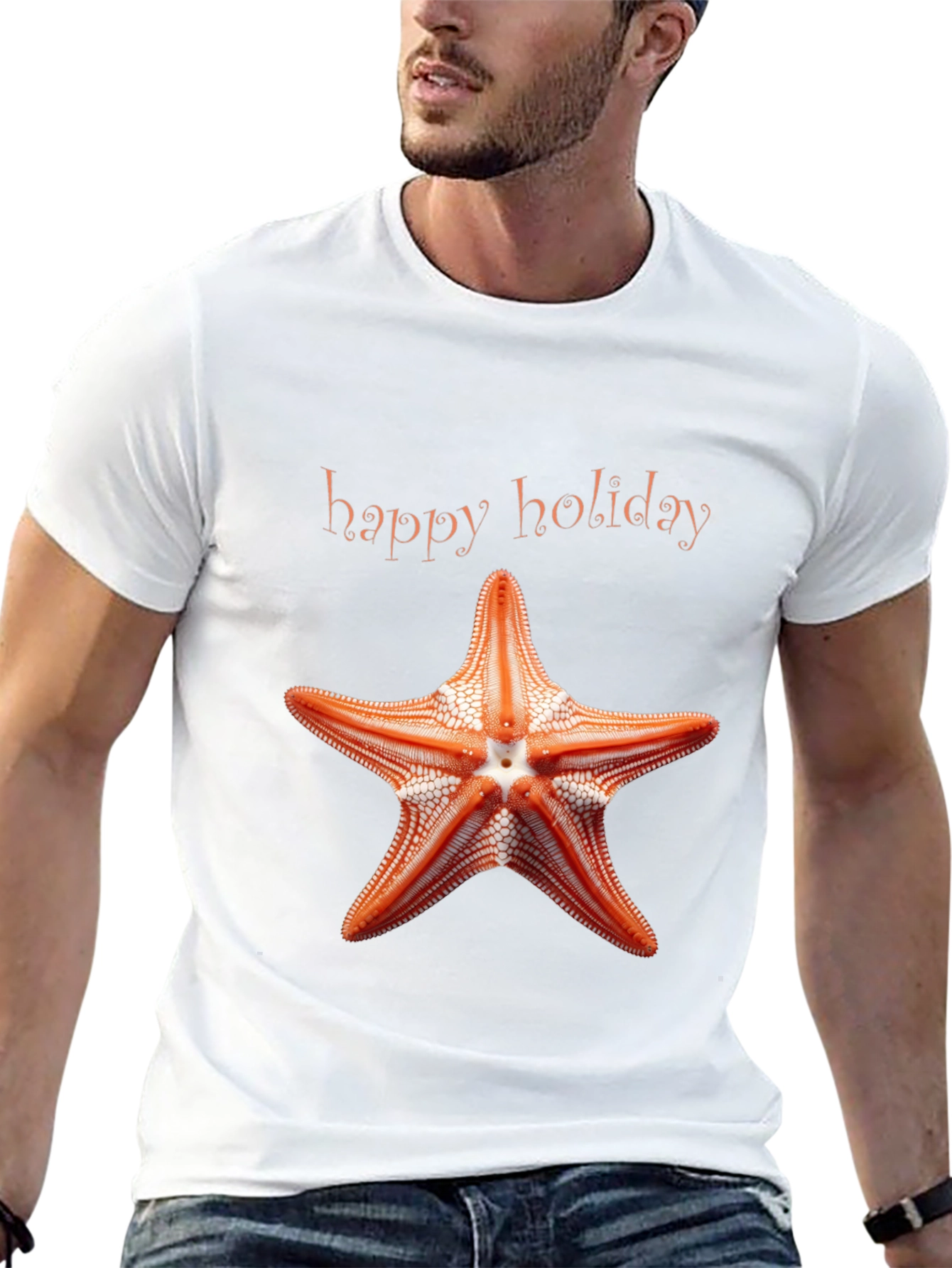 Happy Holiday Starfish Graphic Tee