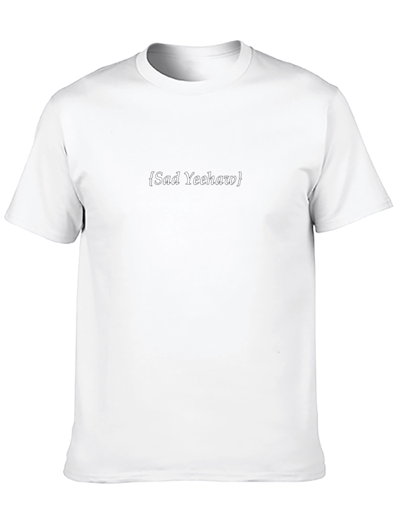 Sad Yeehaw Black Graphic Tee
