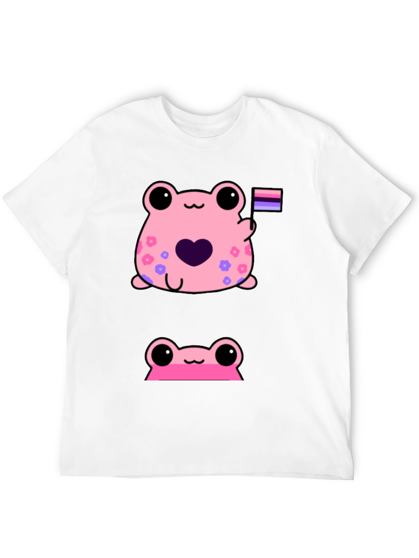 Cute Pink Frog Graphic Tee