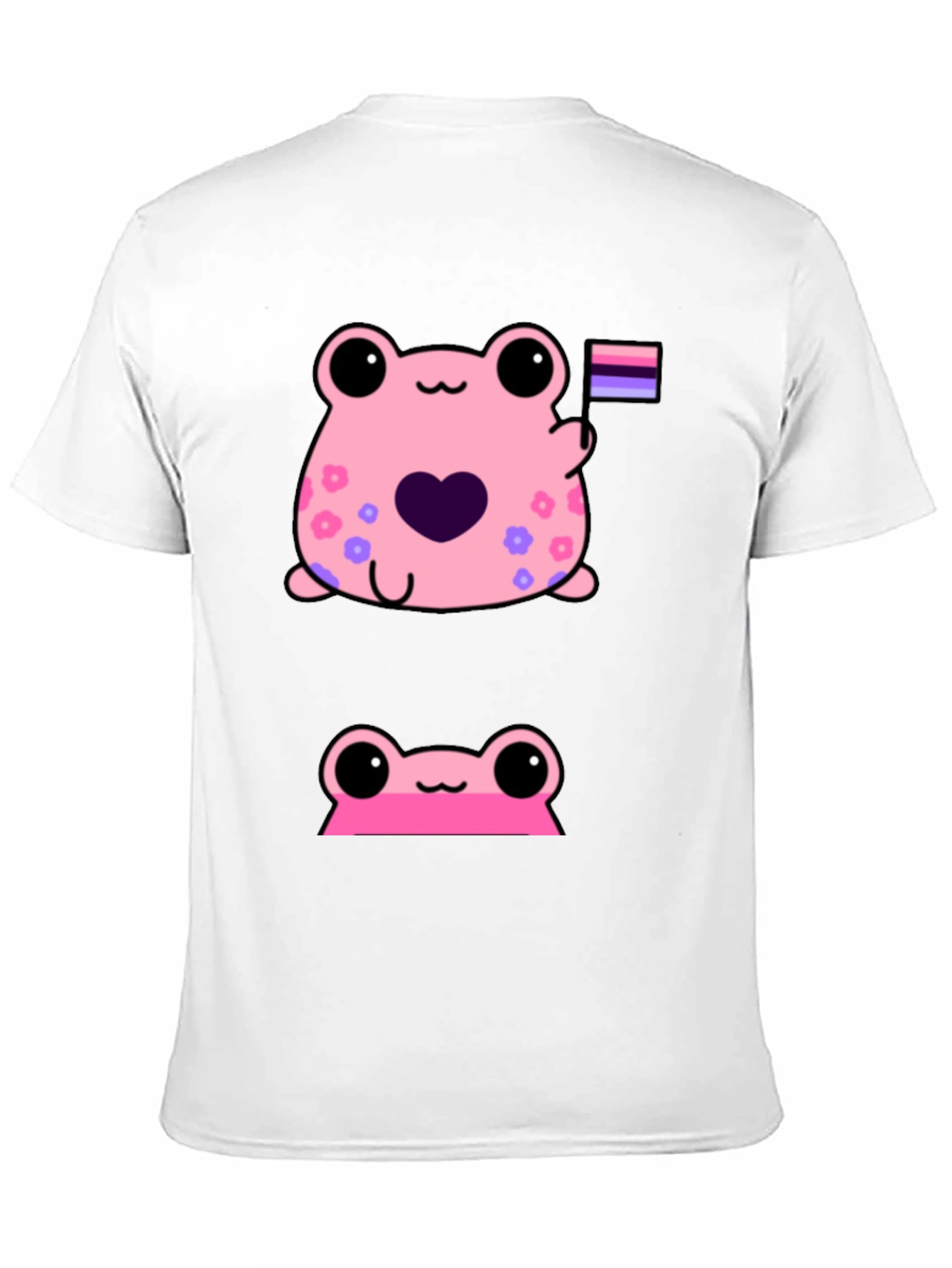 Cute Pink Frog Graphic Tee
