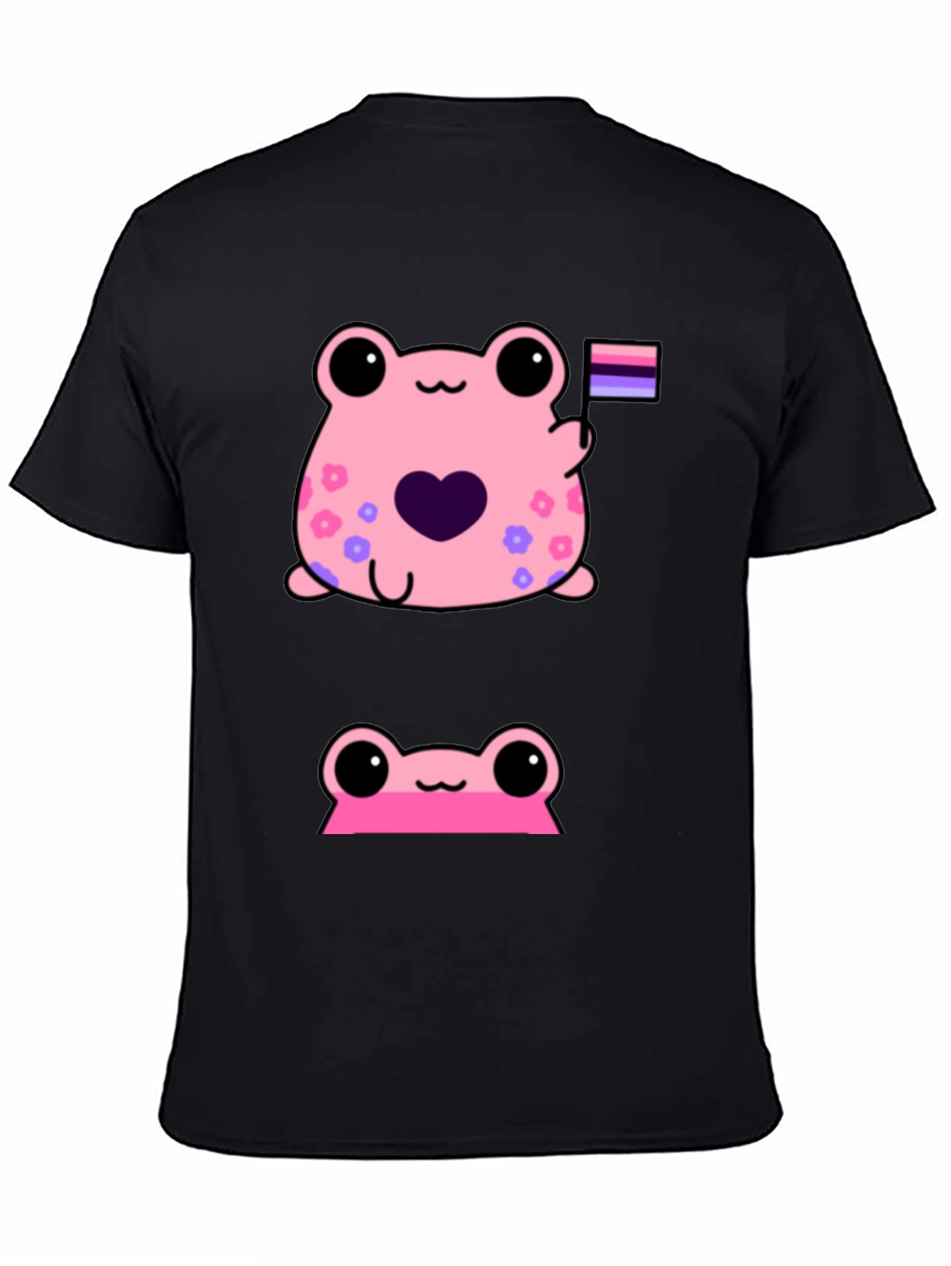 Cute Pink Frog Graphic Tee