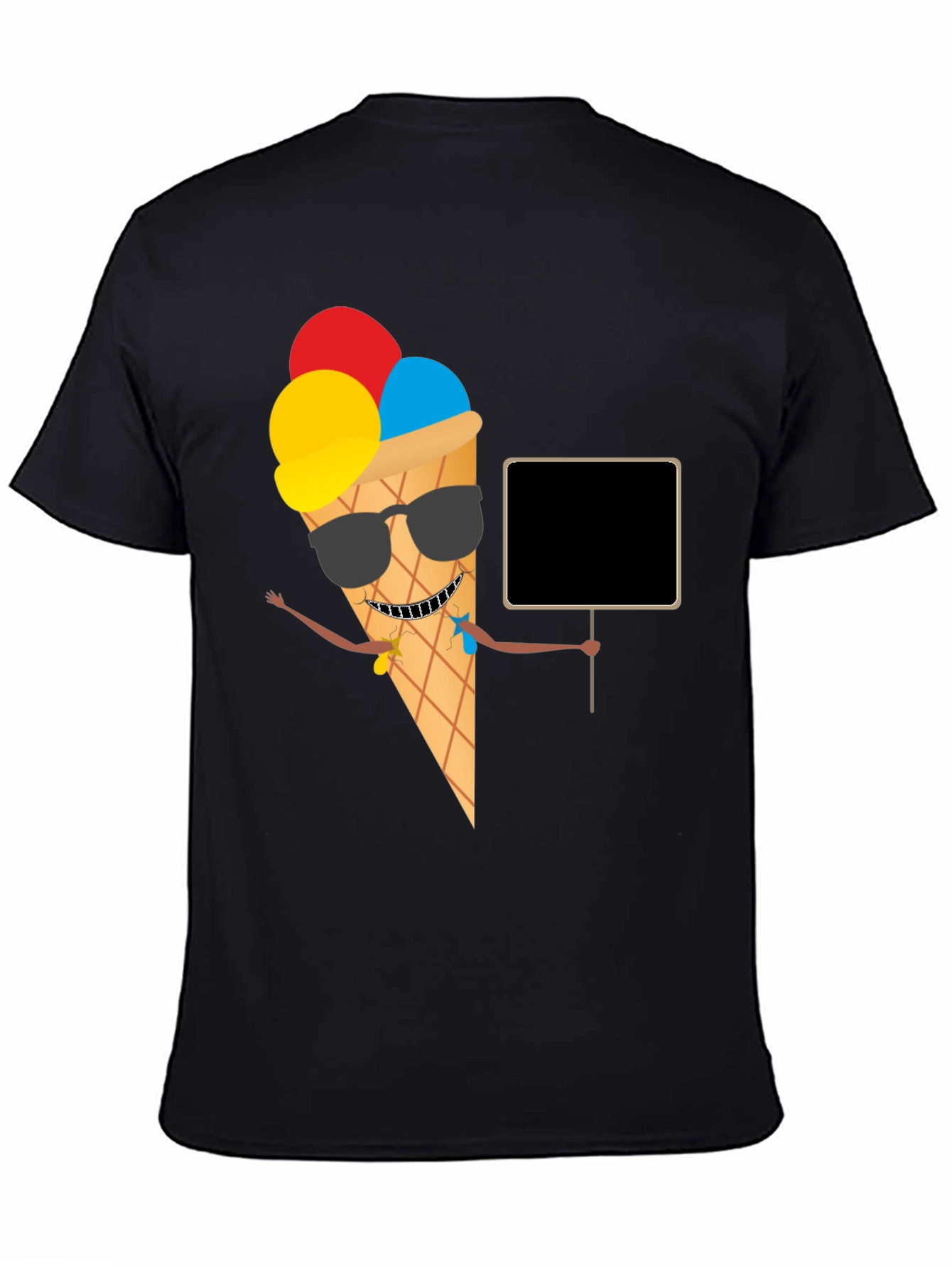 Cool Ice Cream Cone Graphic T-Shirt