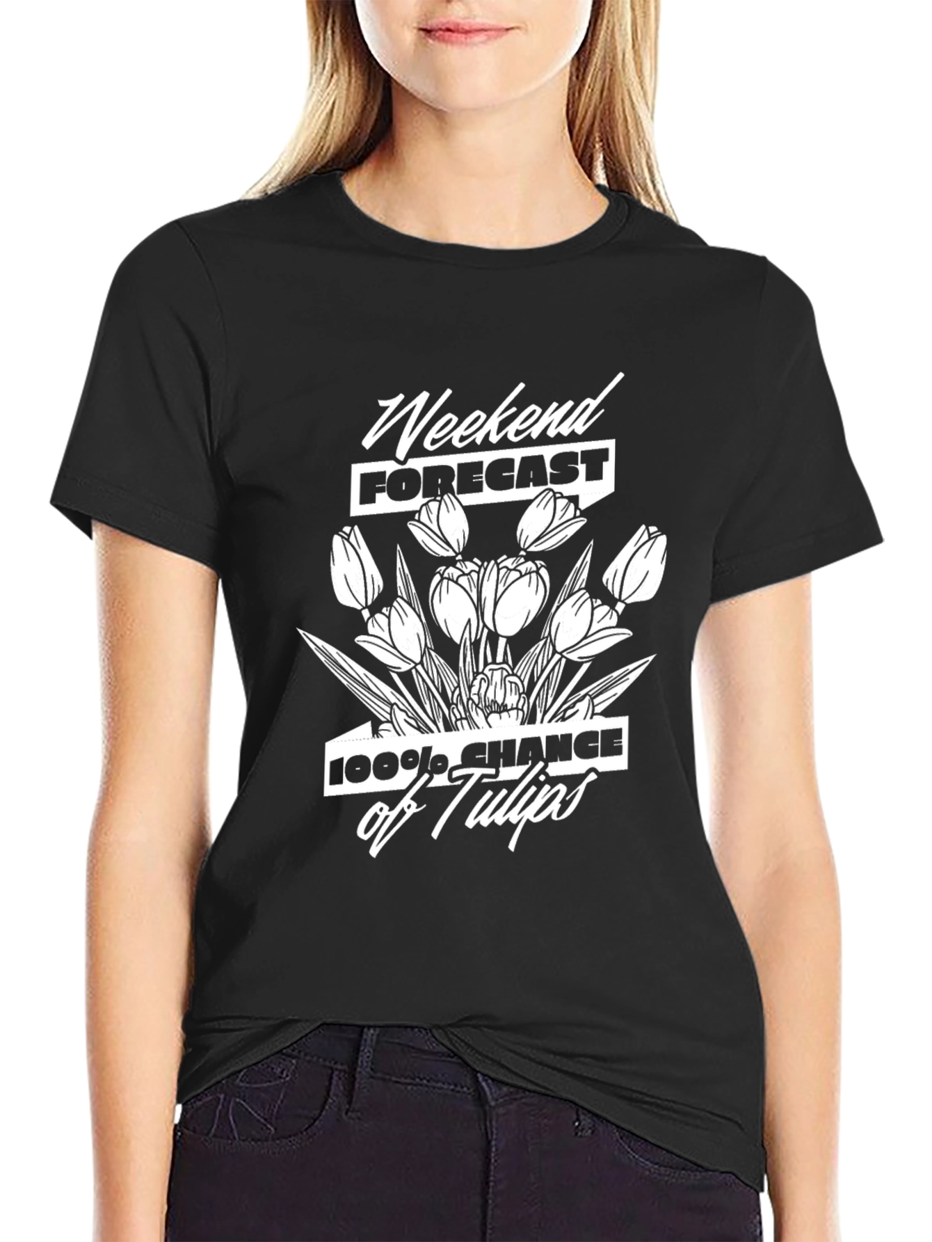 Weekend Forecast: 100% Chance of Tulips T-Shirt
