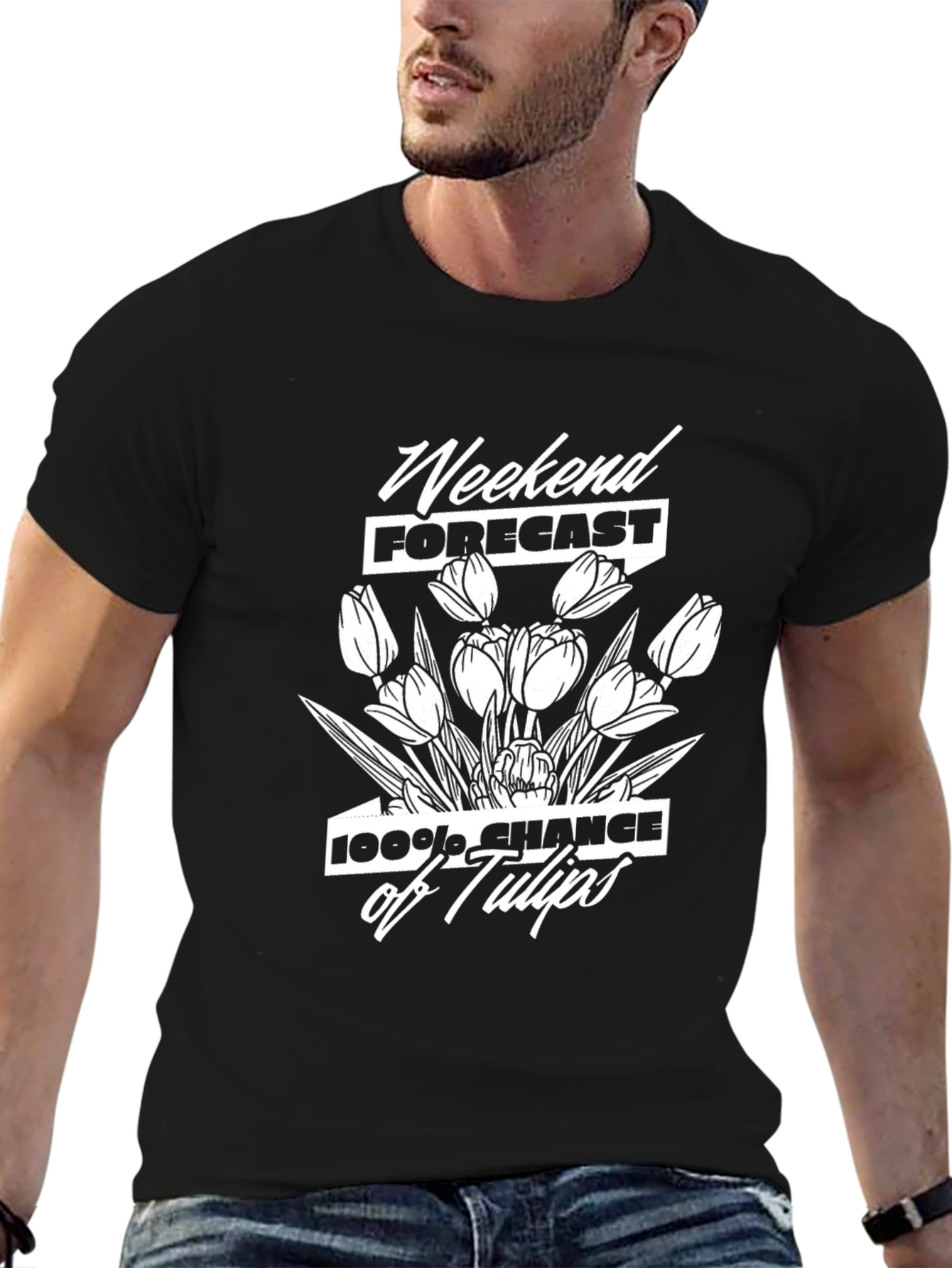 Weekend Forecast: 100% Chance of Tulips T-Shirt