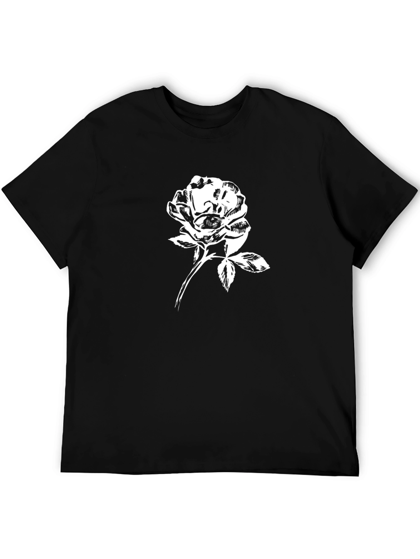 Black Rose Graphic T-Shirt - Stylish and Unique