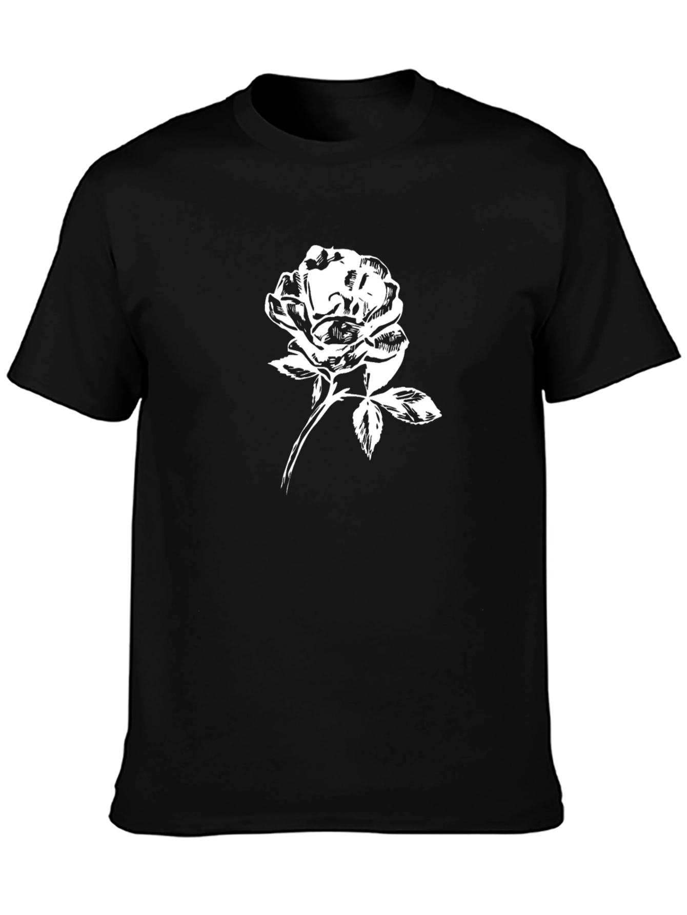 Black Rose Graphic T-Shirt - Stylish and Unique