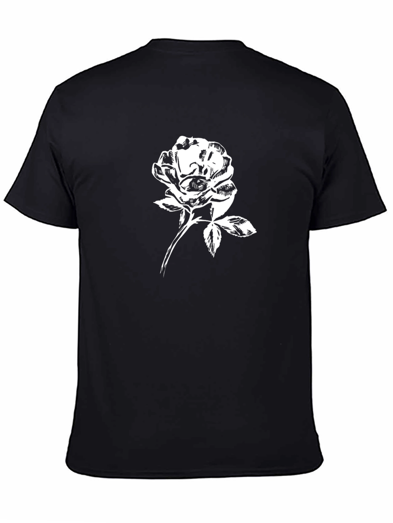 Black Rose Graphic T-Shirt - Stylish and Unique