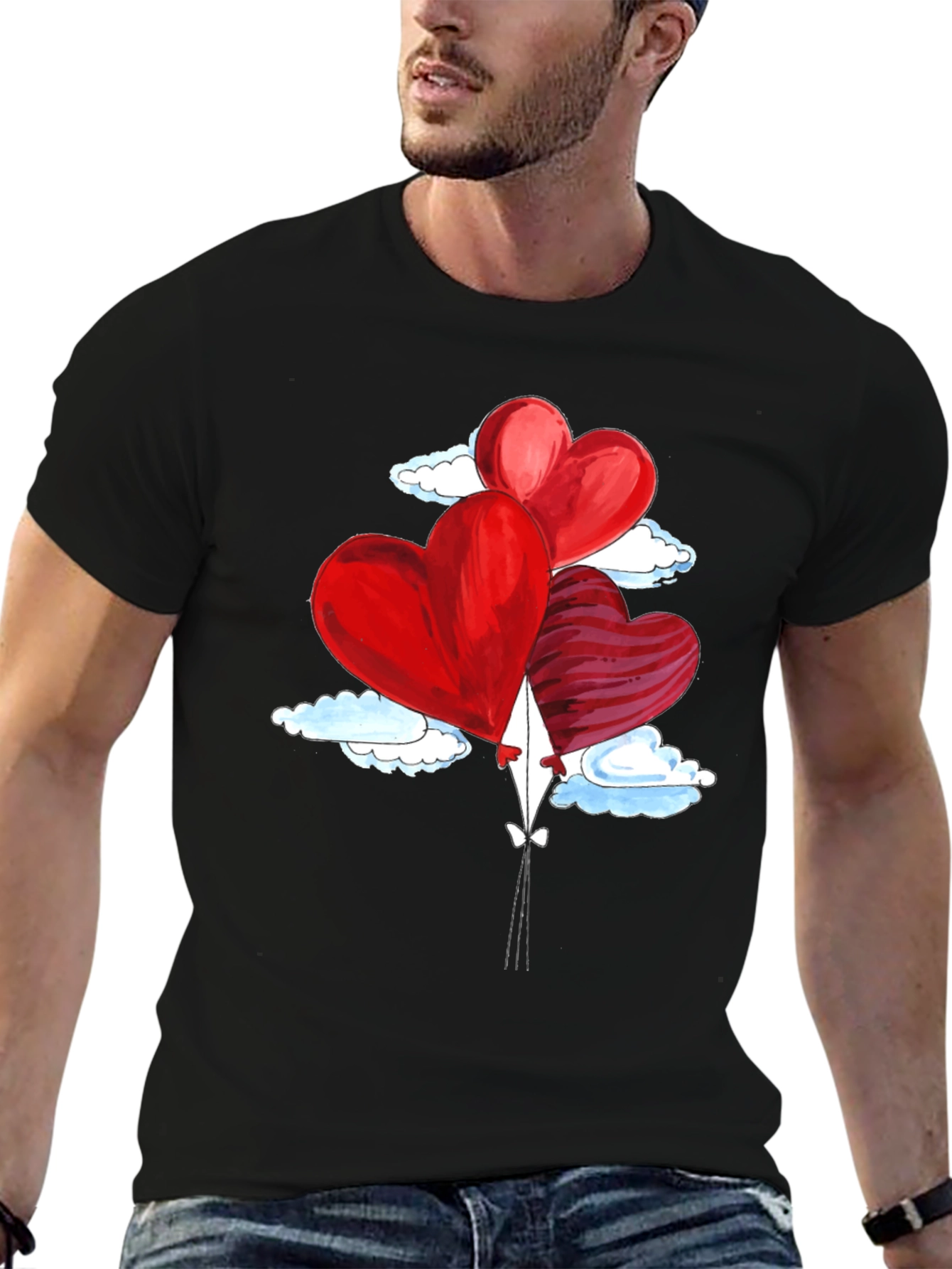 Heart Balloons Valentines T-Shirt