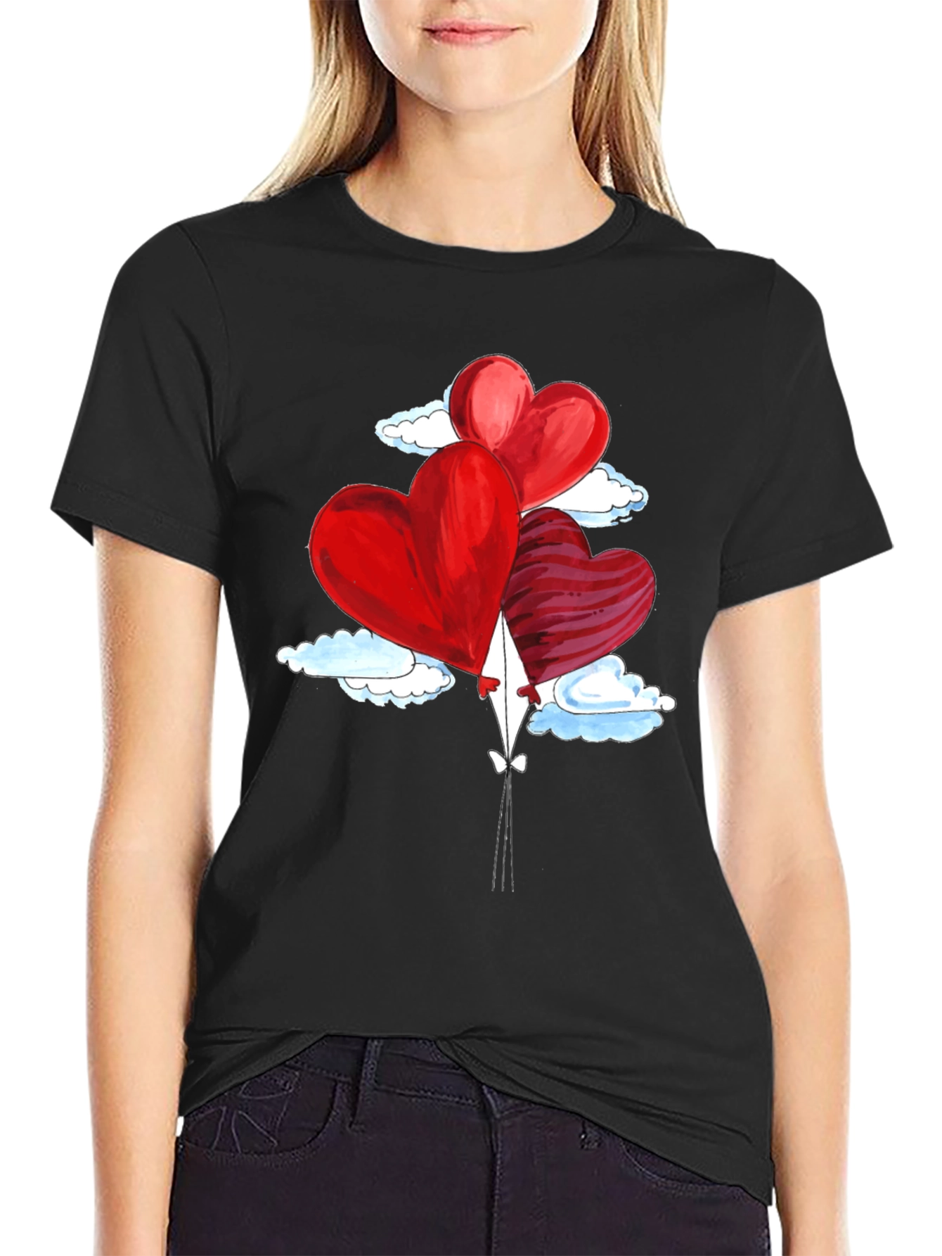 Heart Balloons Valentines T-Shirt