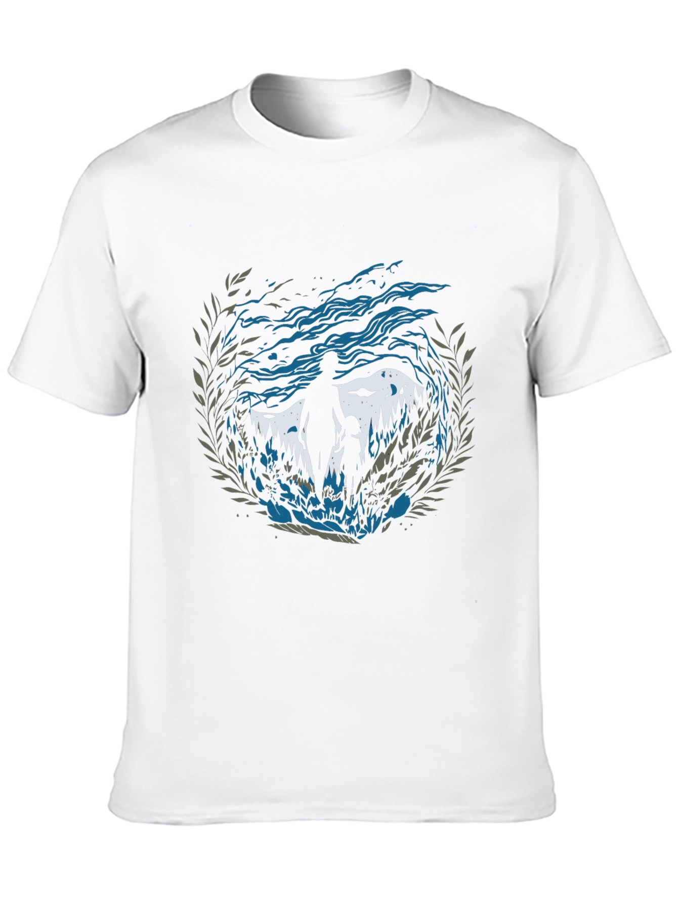 Father and Child Forest Black T-Shirt
