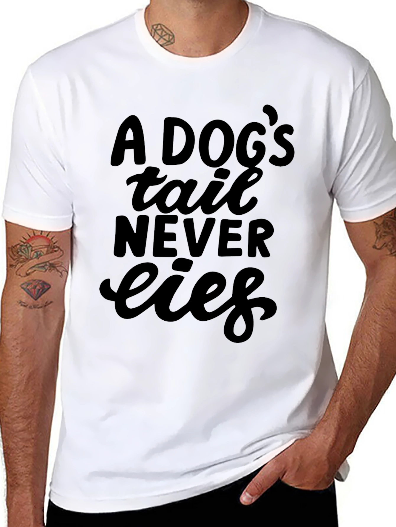A Dogs Tail Never Lies Graphic Tee