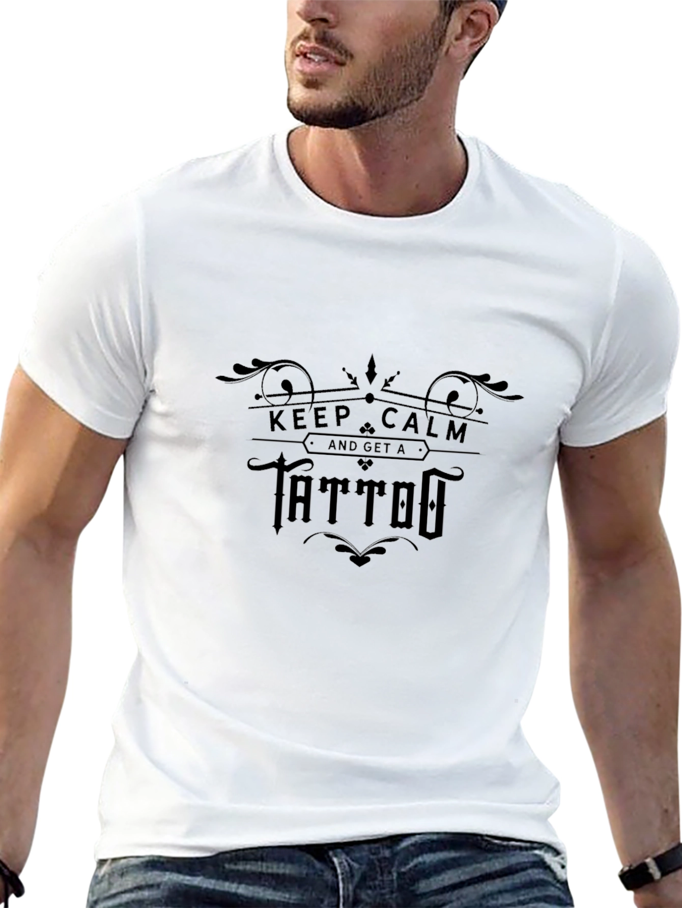 Keep Calm and Get a Tattoo Graphic T-Shirt