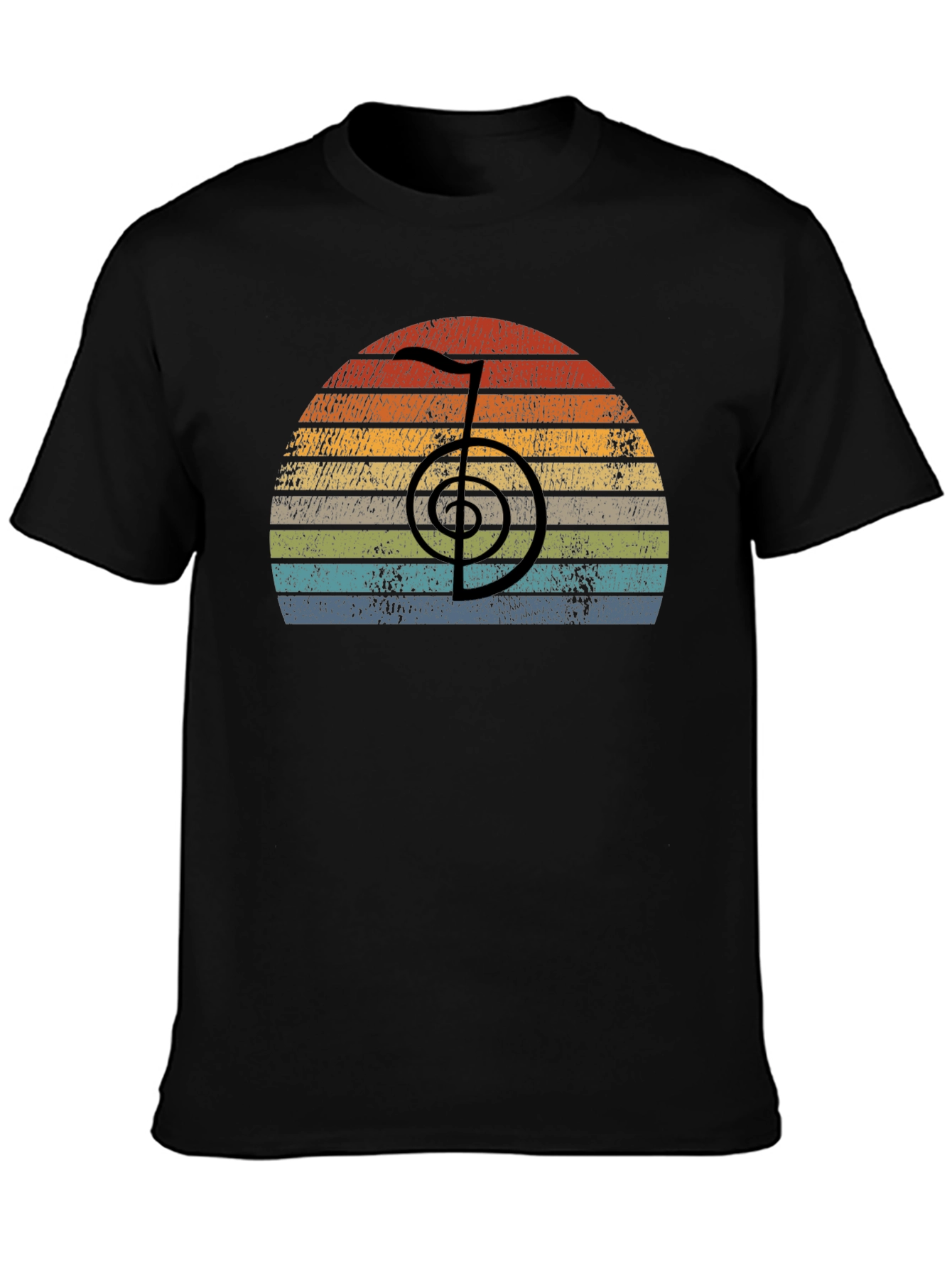 Retro Reiki Symbol T-Shirt - Spiritual Healing Tee