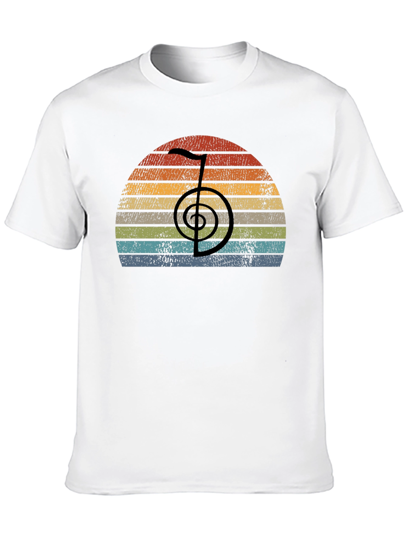 Retro Reiki Symbol T-Shirt - Spiritual Healing Tee