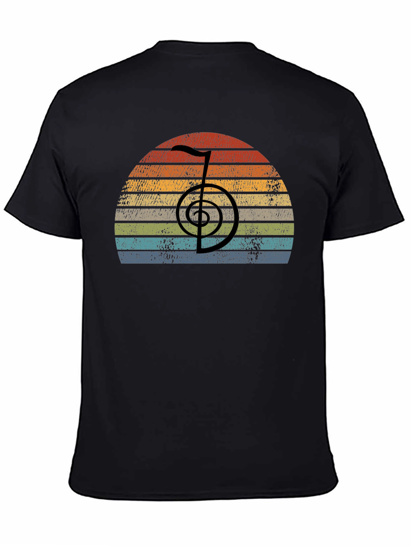 Retro Reiki Symbol T-Shirt - Spiritual Healing Tee