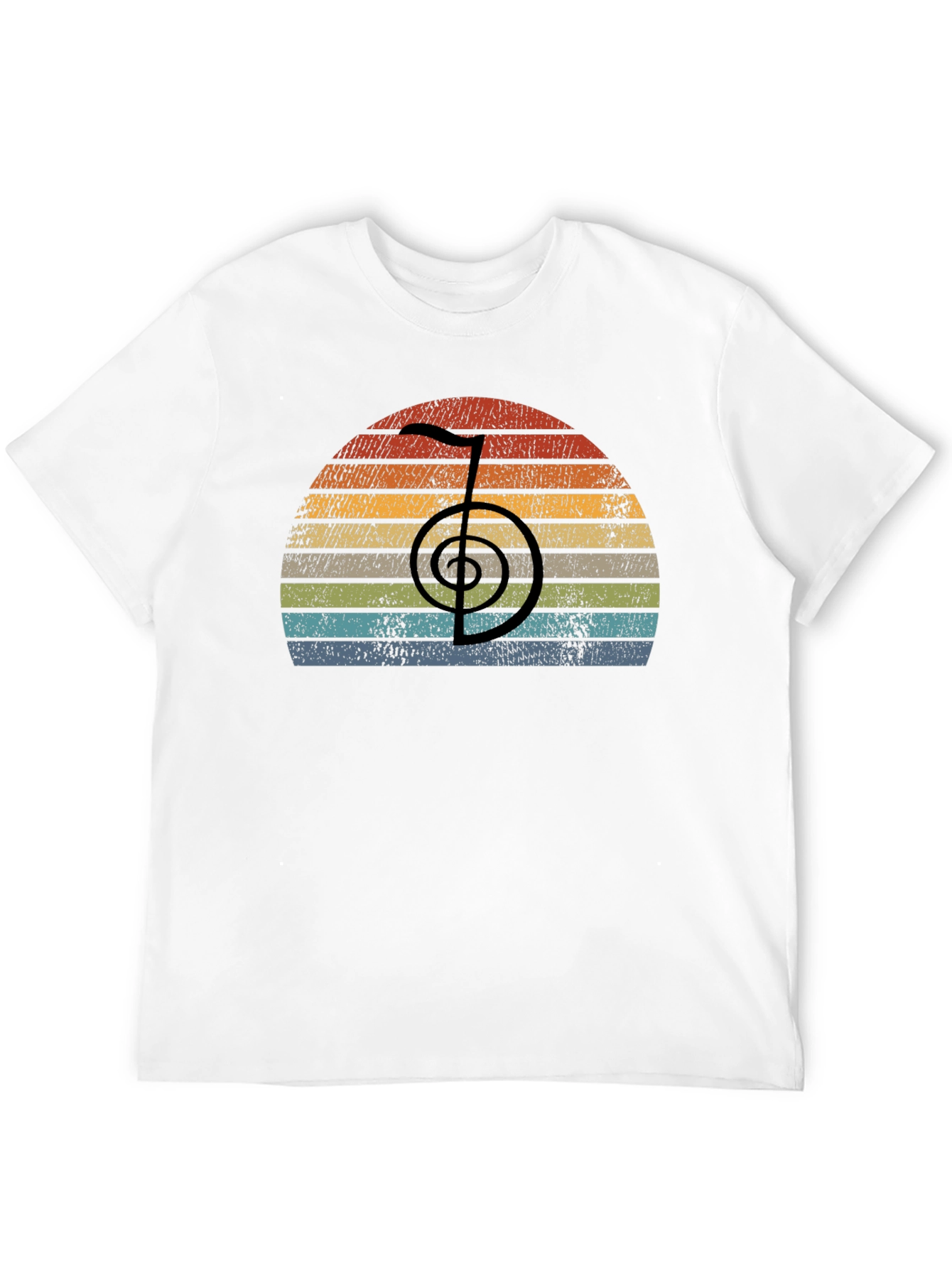 Retro Reiki Symbol T-Shirt - Spiritual Healing Tee