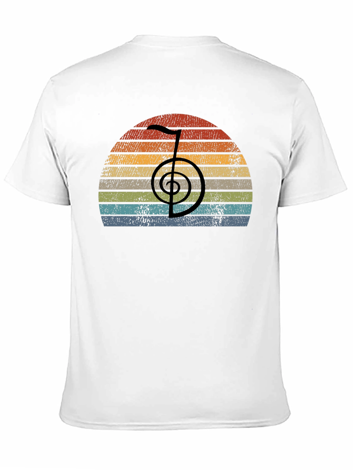 Retro Reiki Symbol T-Shirt - Spiritual Healing Tee