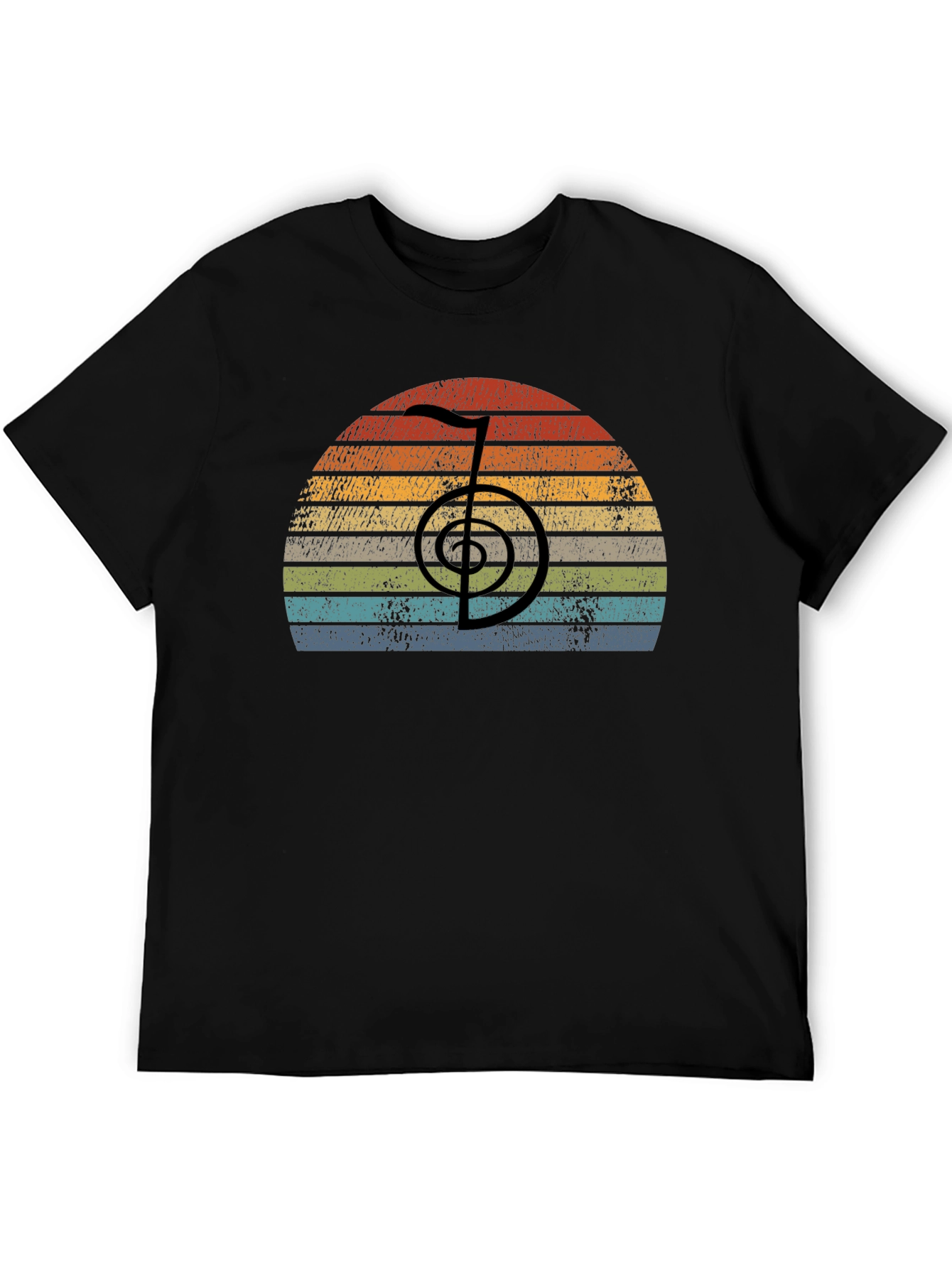 Retro Reiki Symbol T-Shirt - Spiritual Healing Tee