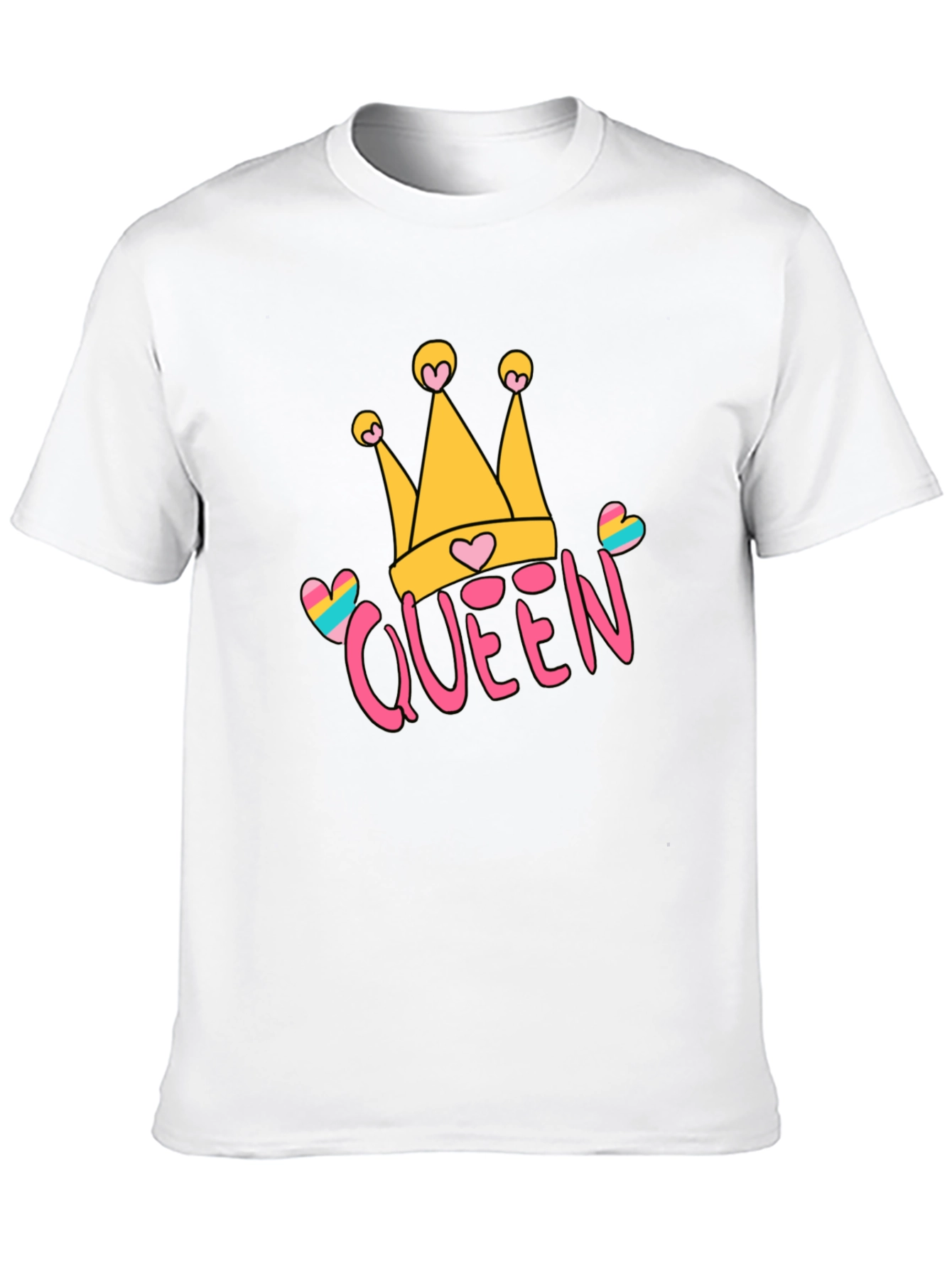 Queen Crown Graphic Tee - Trendy Casual Style
