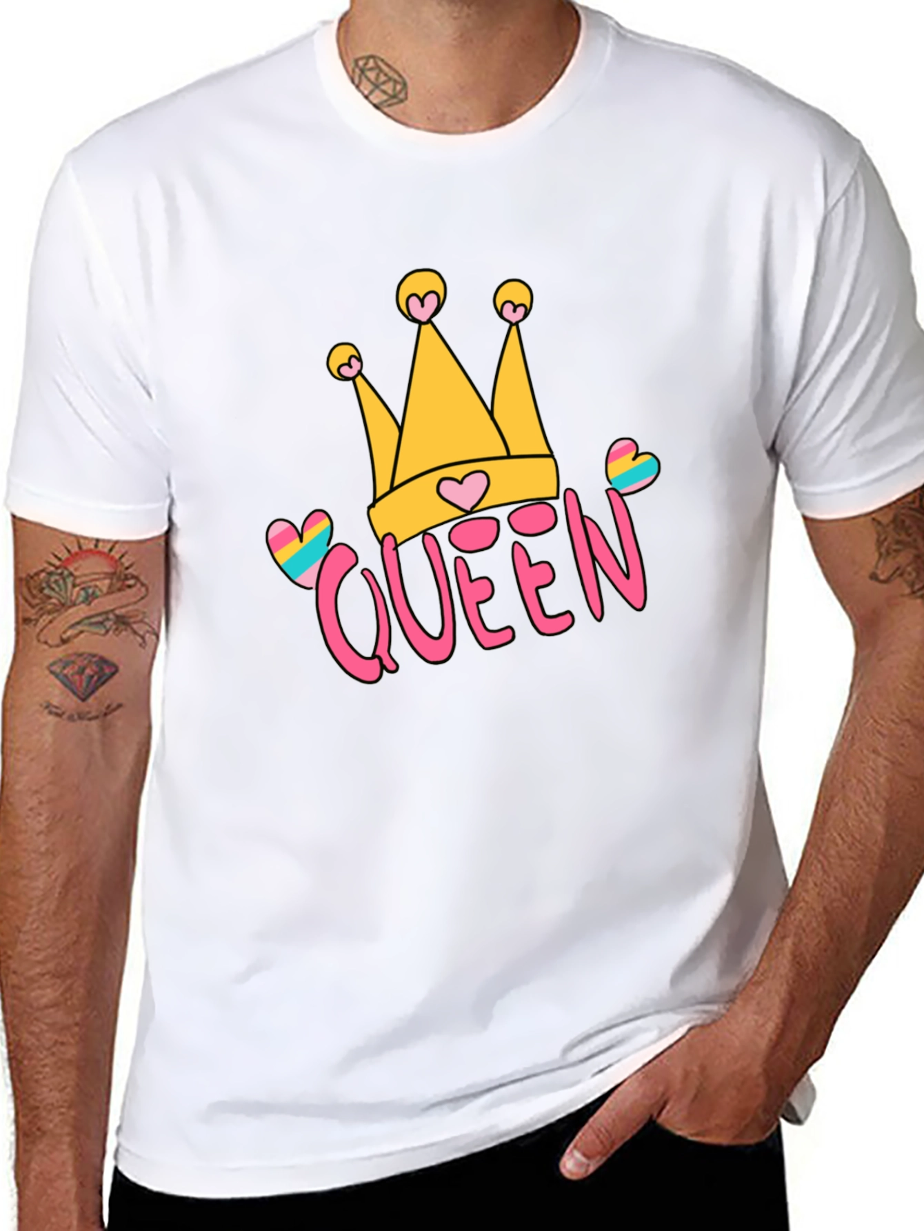 Queen Crown Graphic Tee - Trendy Casual Style