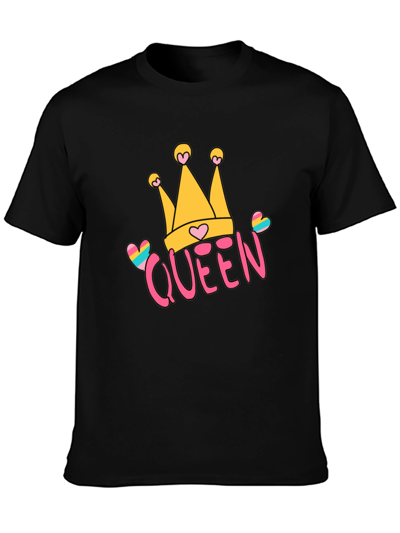 Queen Crown Graphic Tee - Trendy Casual Style