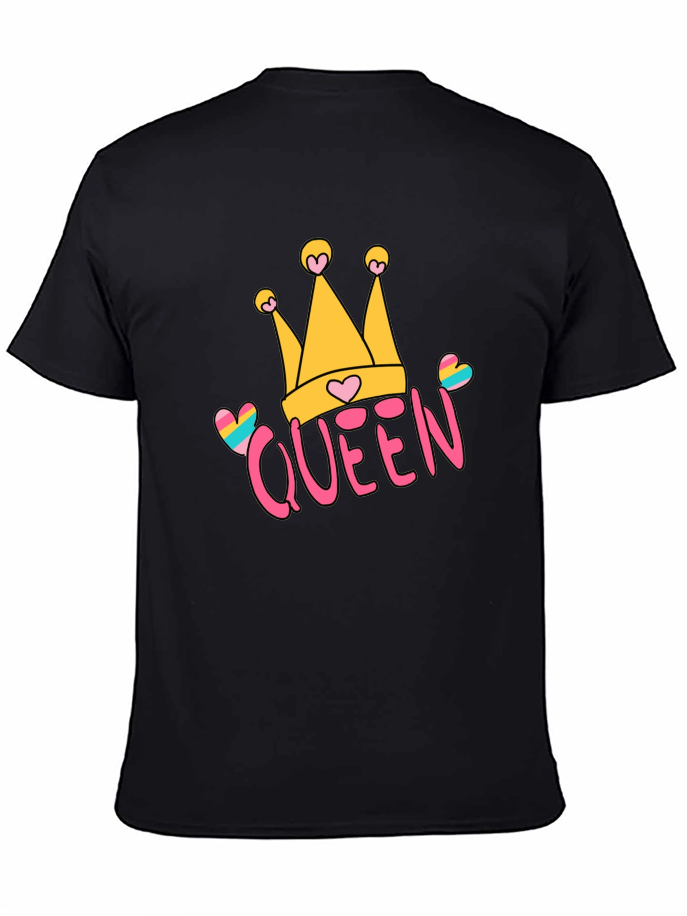 Queen Crown Graphic Tee - Trendy Casual Style