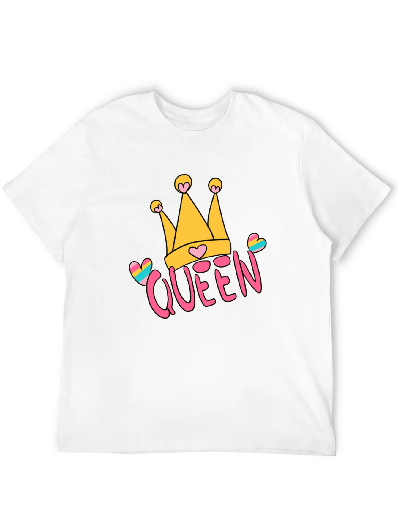 Queen Crown Graphic Tee - Trendy Casual Style