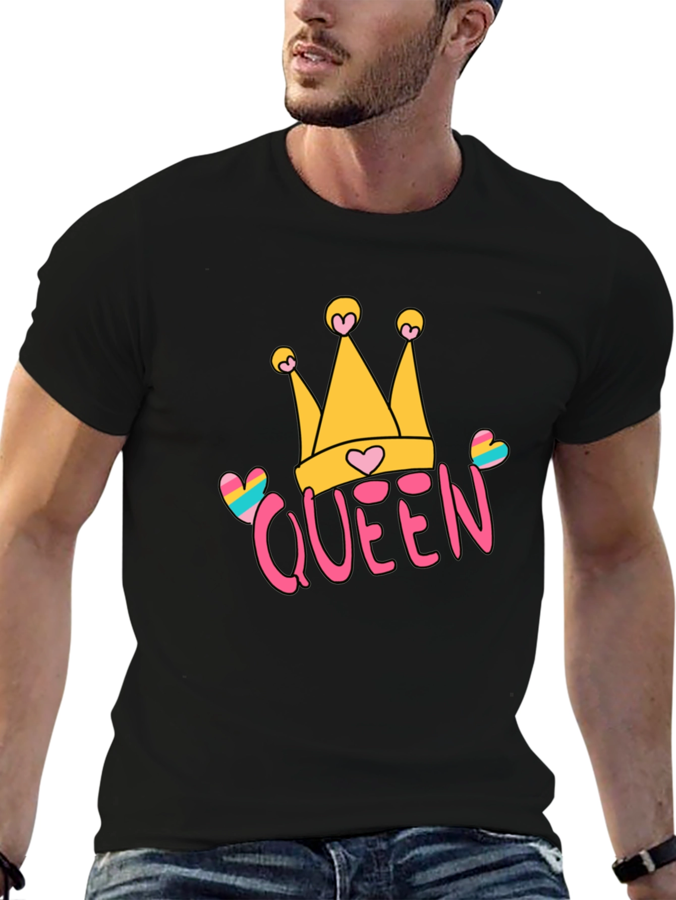 Queen Crown Graphic Tee - Trendy Casual Style
