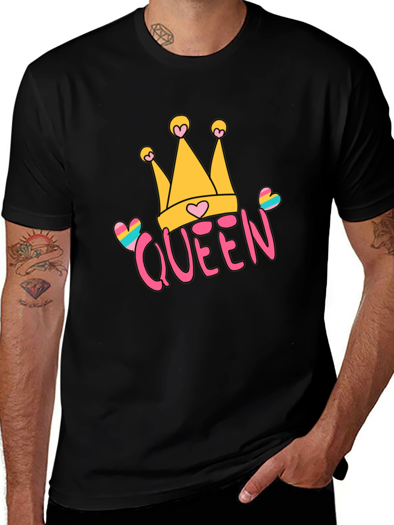 Queen Crown Graphic Tee - Trendy Casual Style