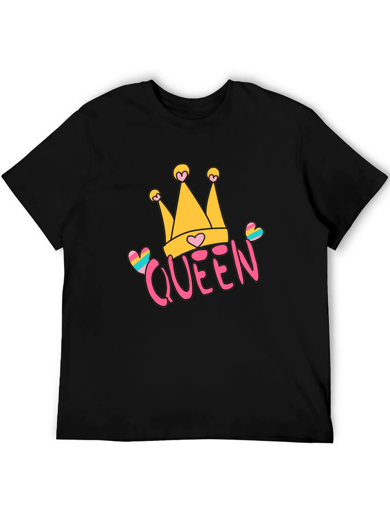Queen Crown Graphic Tee - Trendy Casual Style