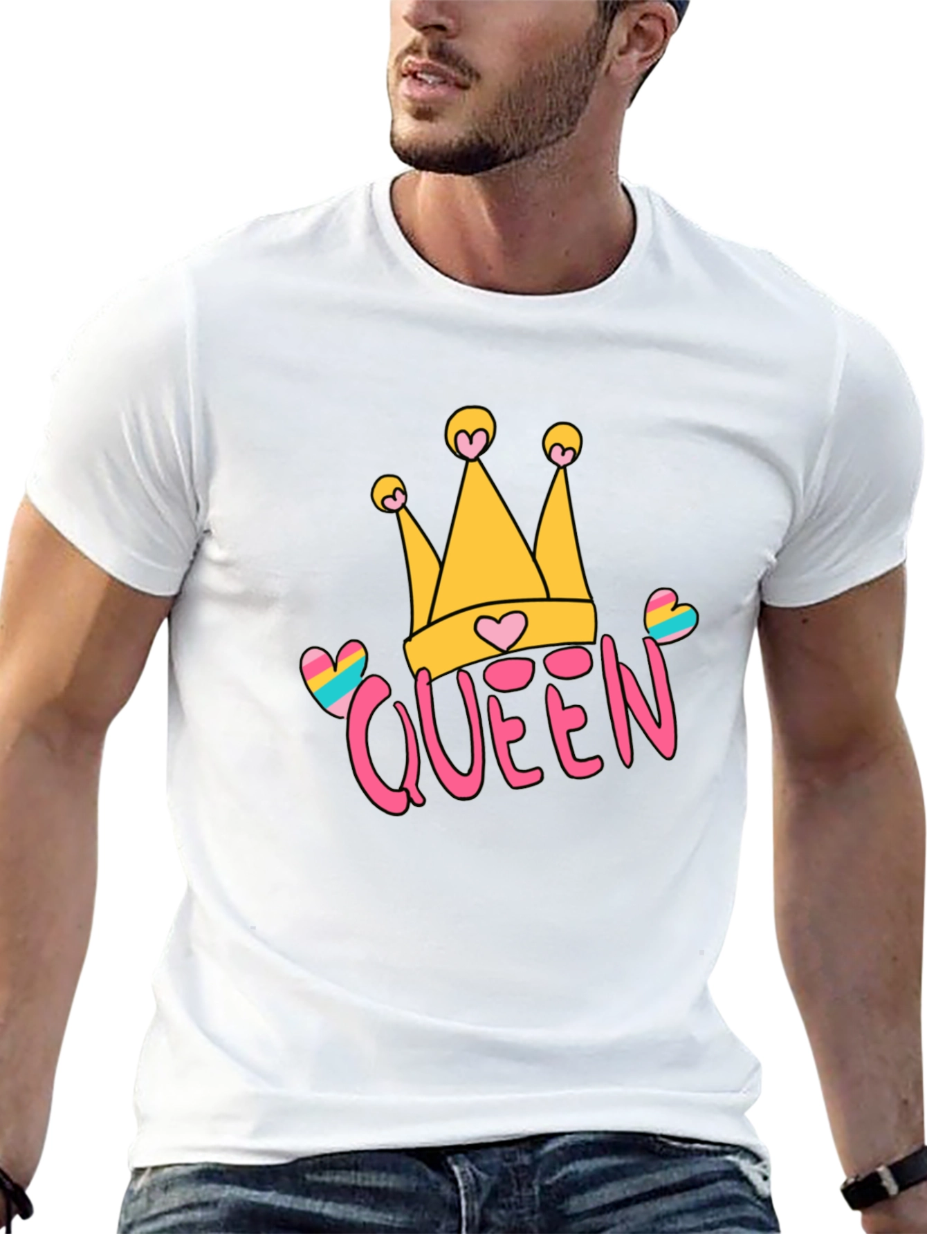 Queen Crown Graphic Tee - Trendy Casual Style
