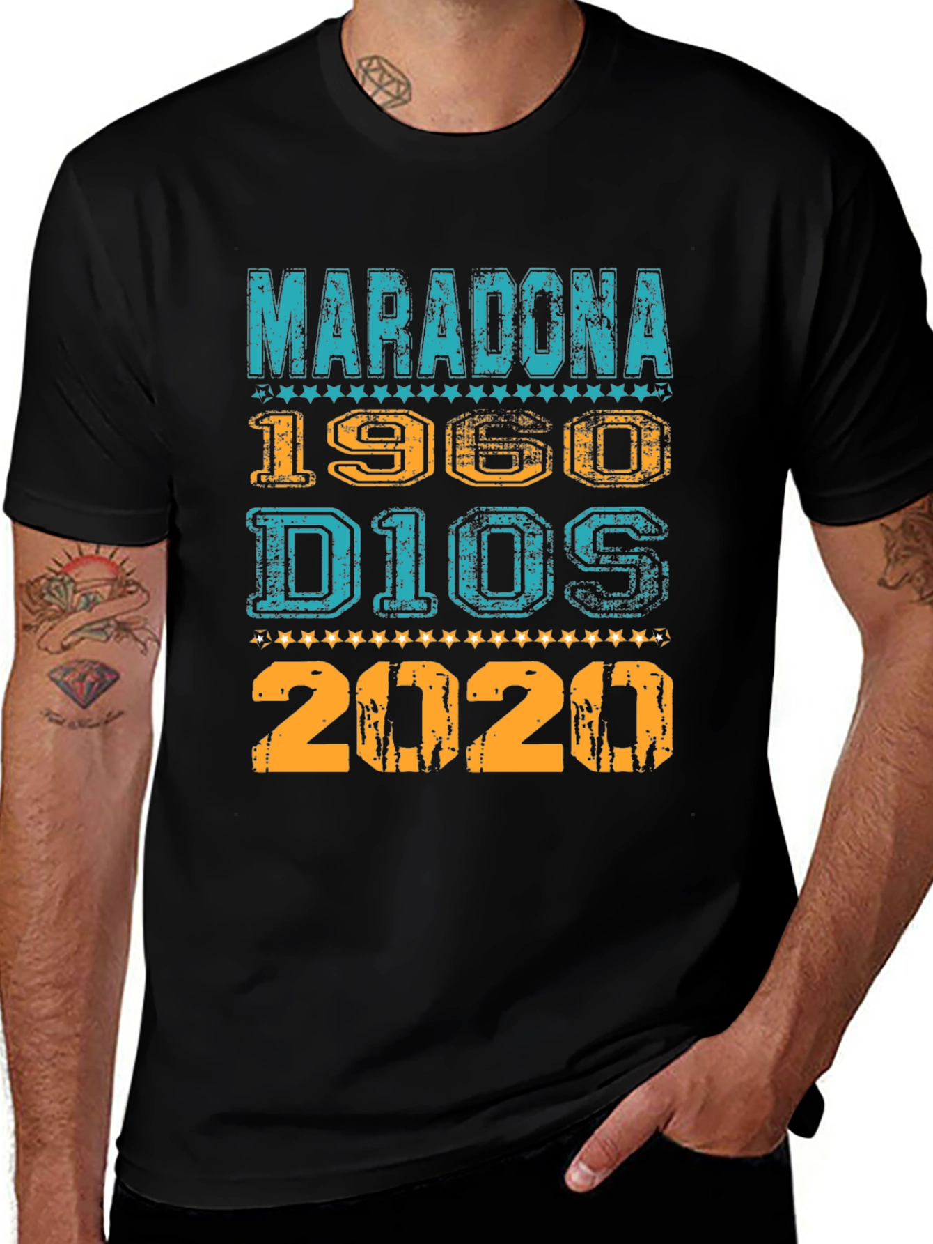 Maradona Tribute T-Shirt - 1960 D10S 2020