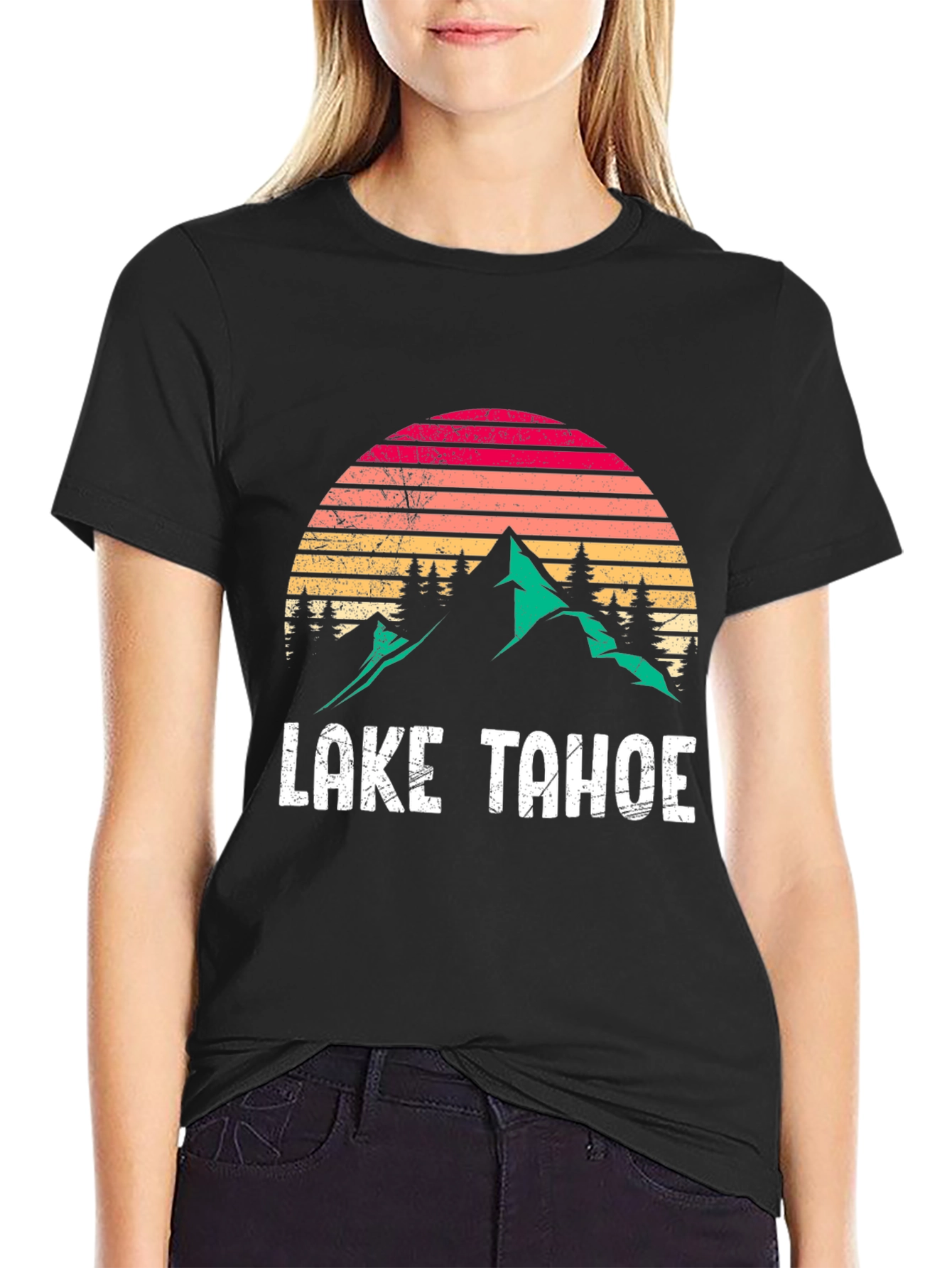 Lake Tahoe Graphic T-Shirt Retro Style