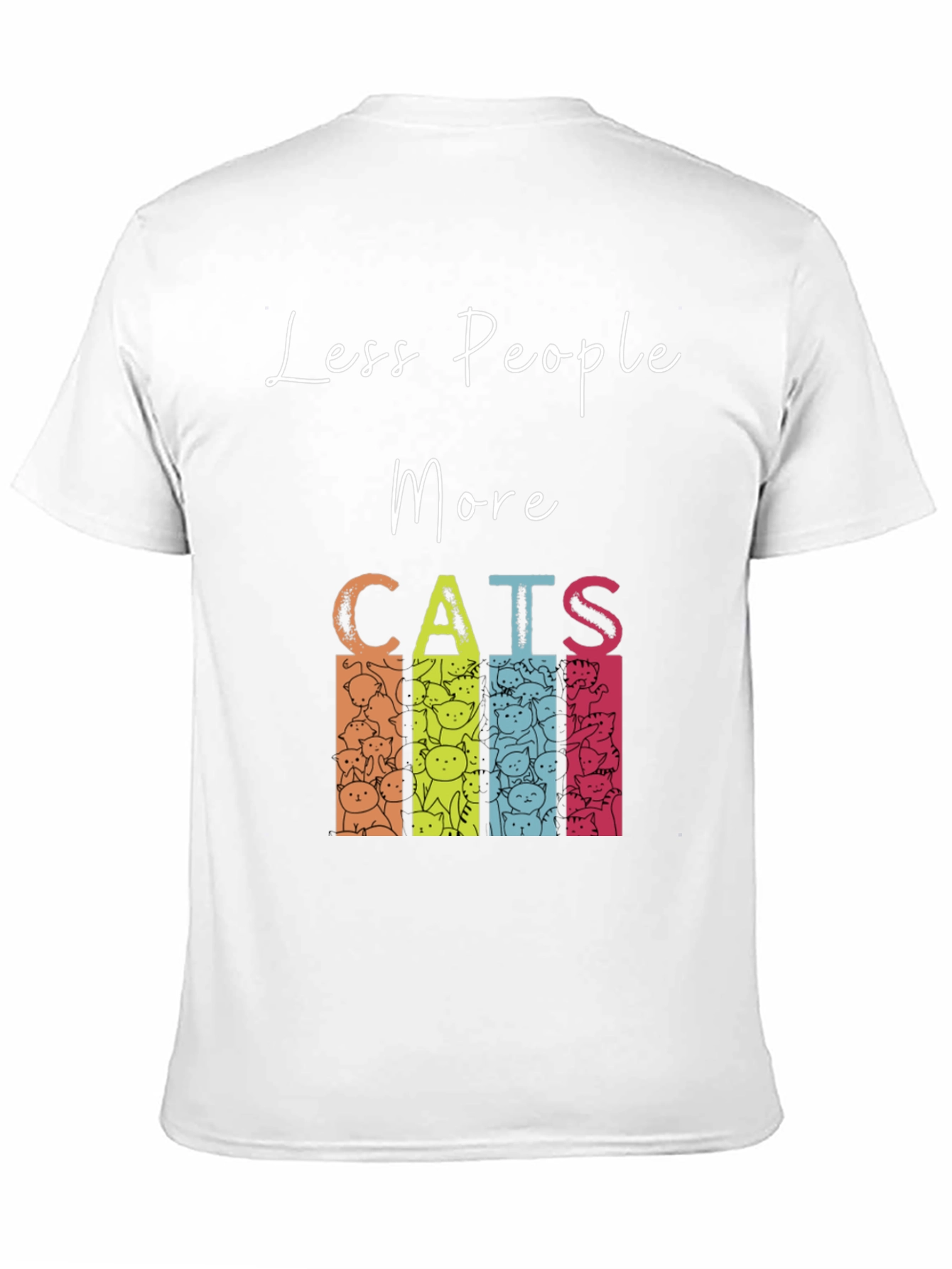 Less People More Cats Graphic Tee