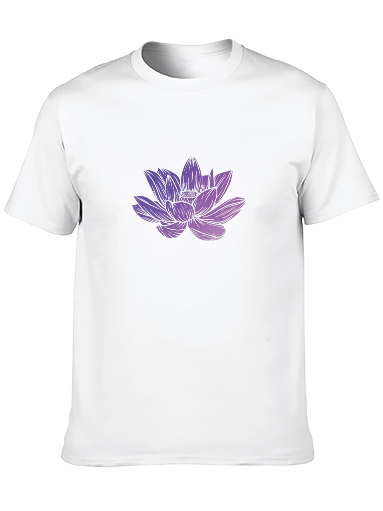 Lotus Flower Graphic Tee - Black