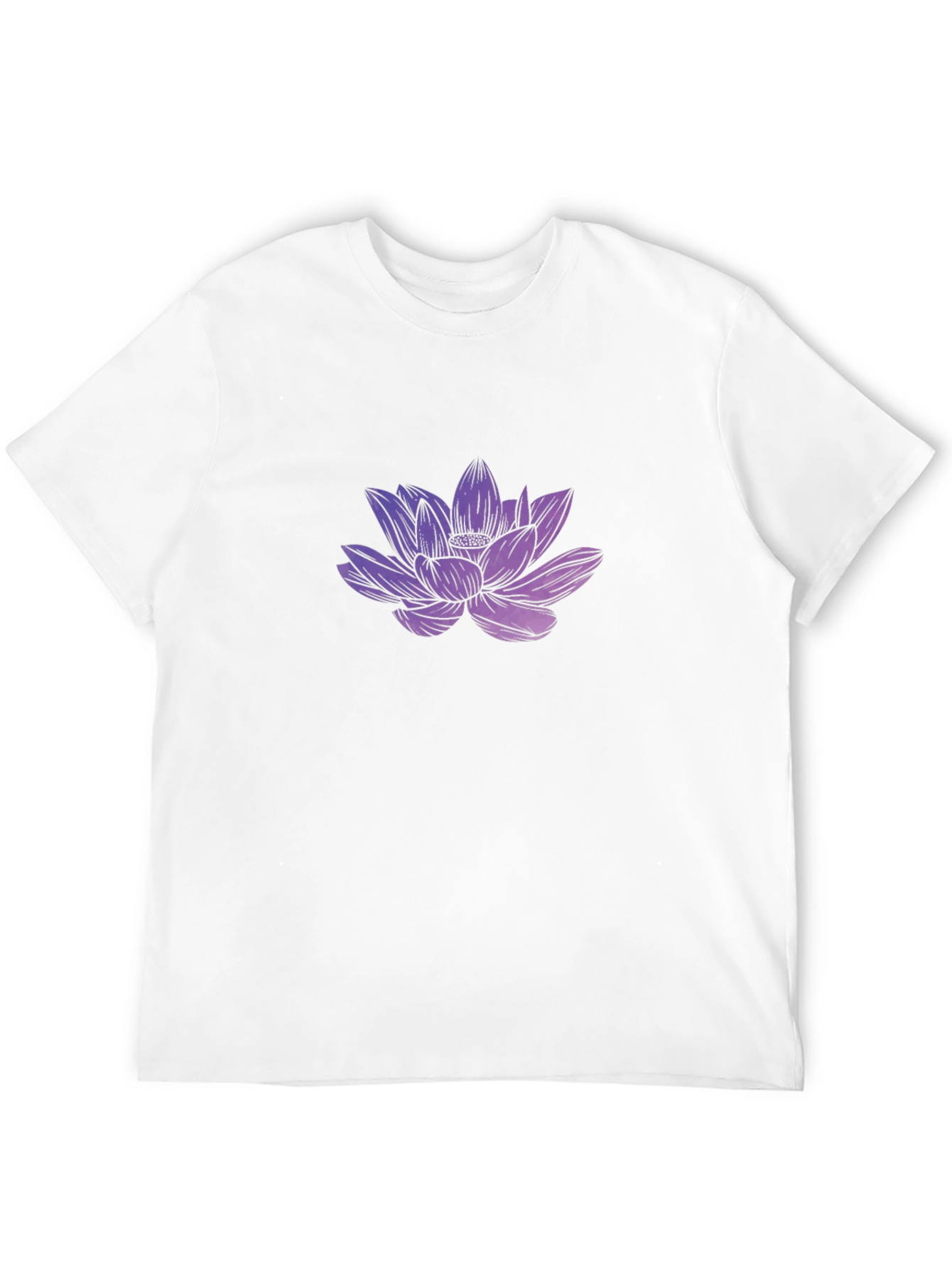 Lotus Flower Graphic Tee - Black