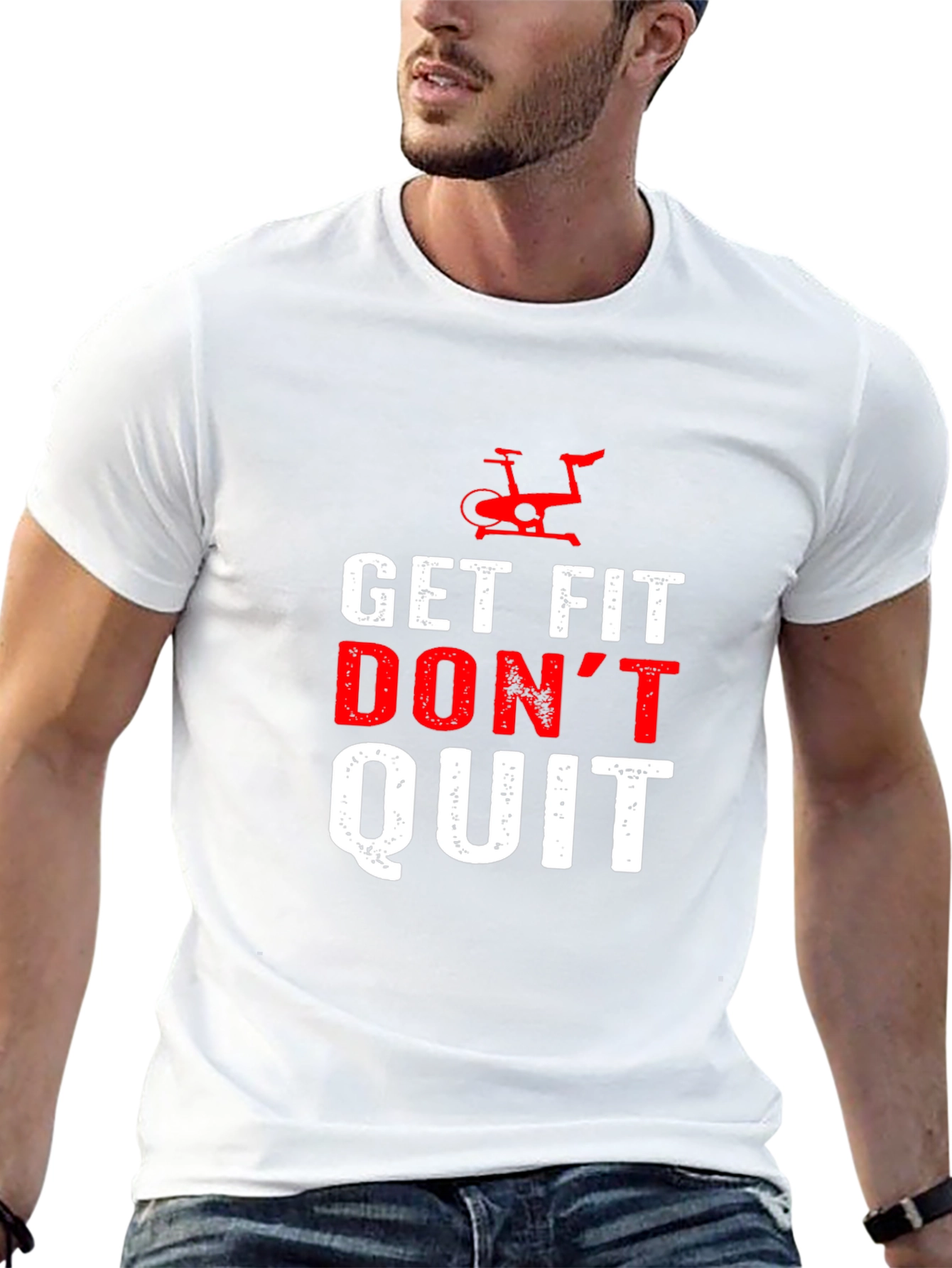 Get Fit Dont Quit Black T-Shirt