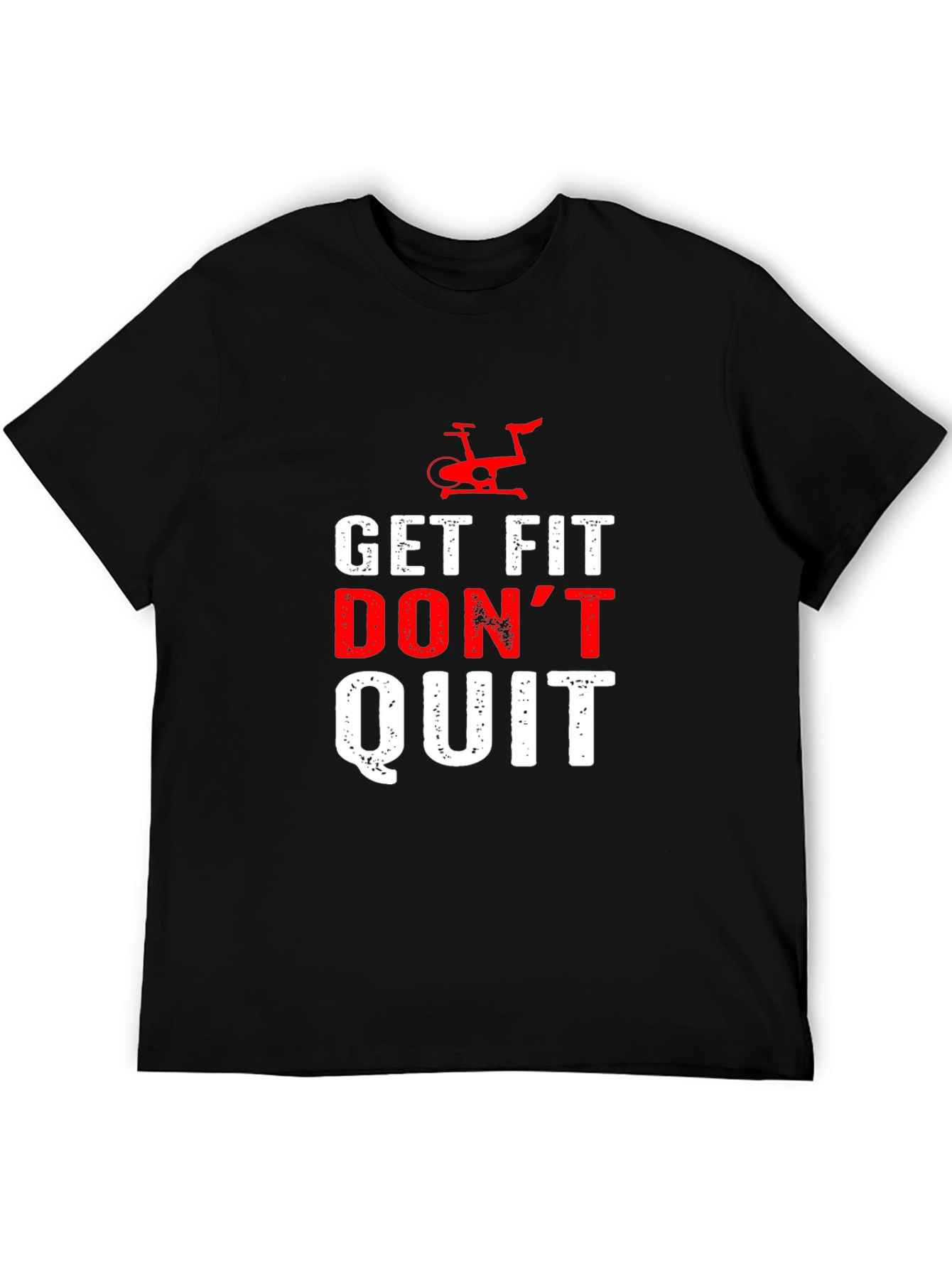 Get Fit Dont Quit Black T-Shirt