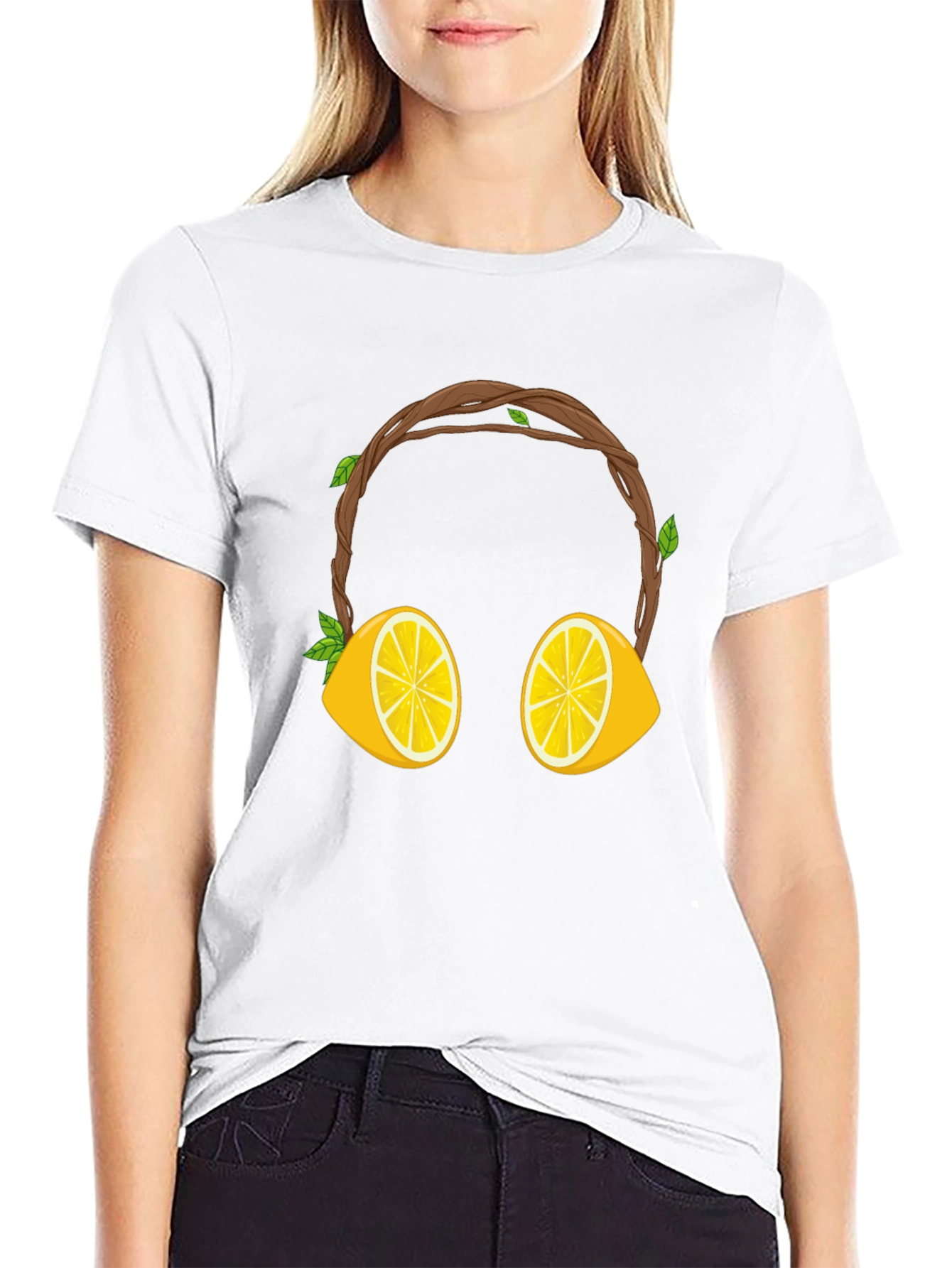 Lemon Headphone Graphic Tee