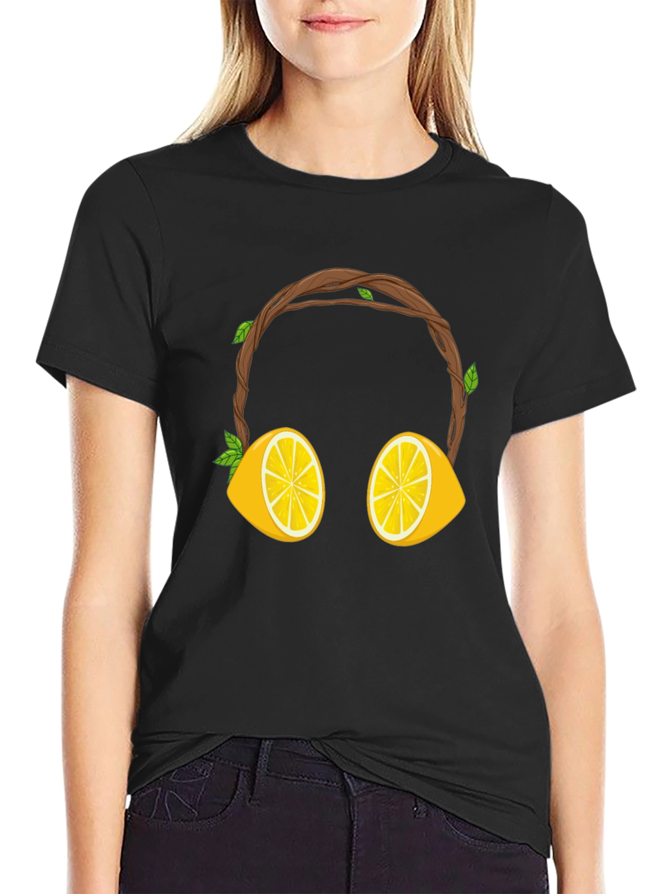 Lemon Headphone Graphic Tee