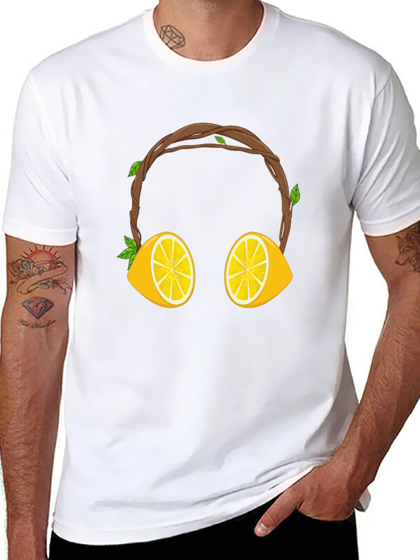 Lemon Headphone Graphic Tee