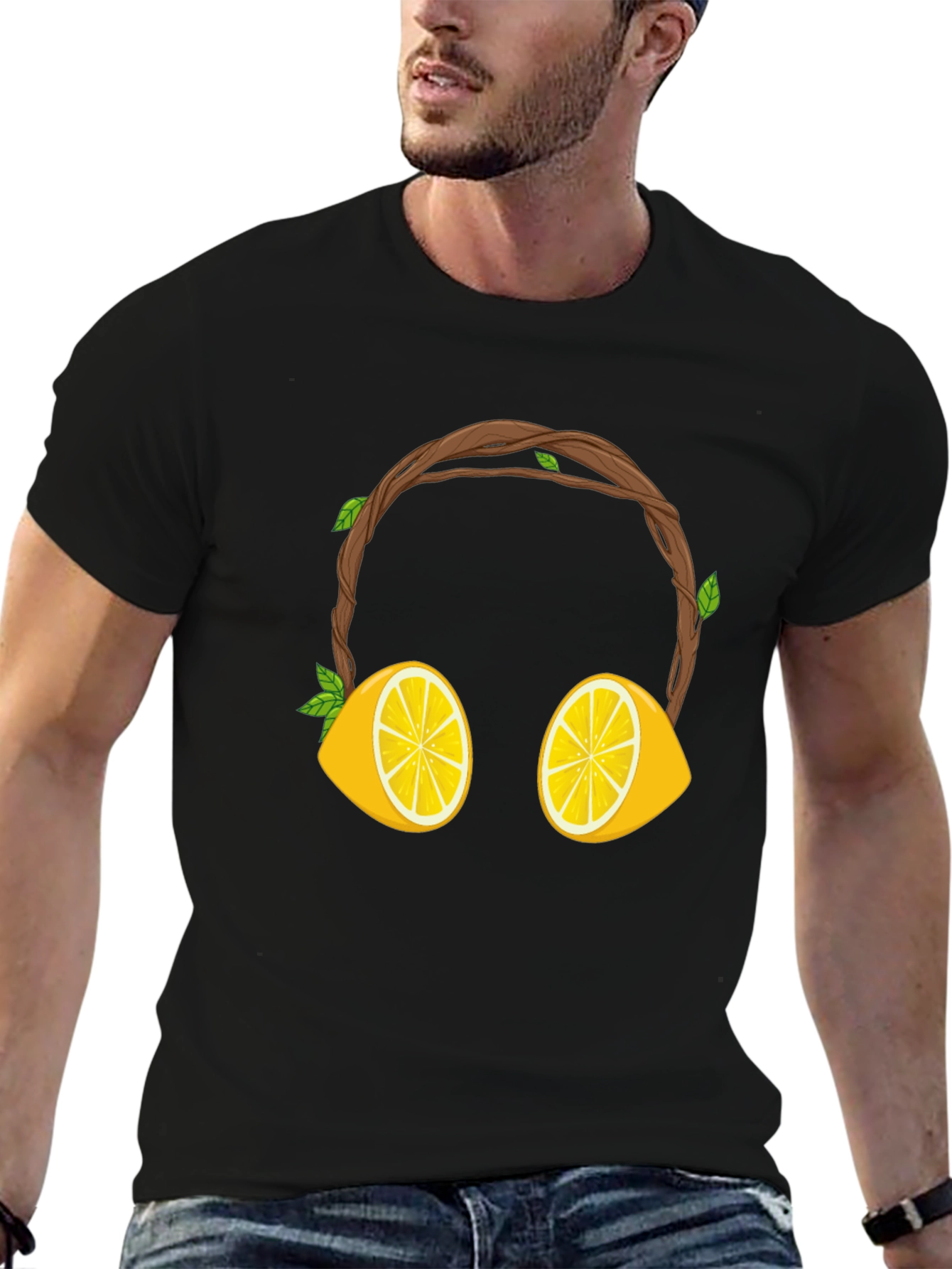 Lemon Headphone Graphic Tee