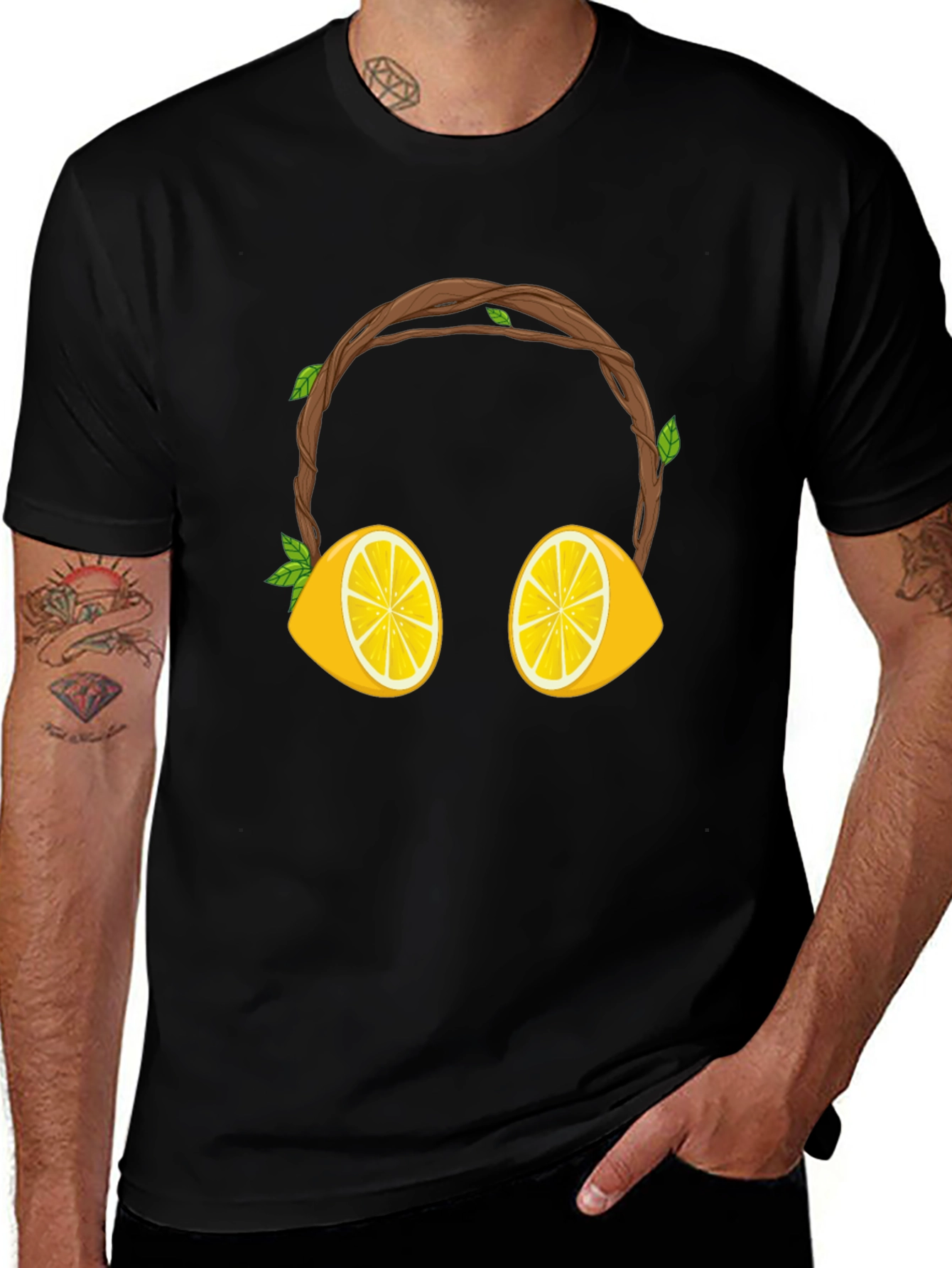 Lemon Headphone Graphic Tee