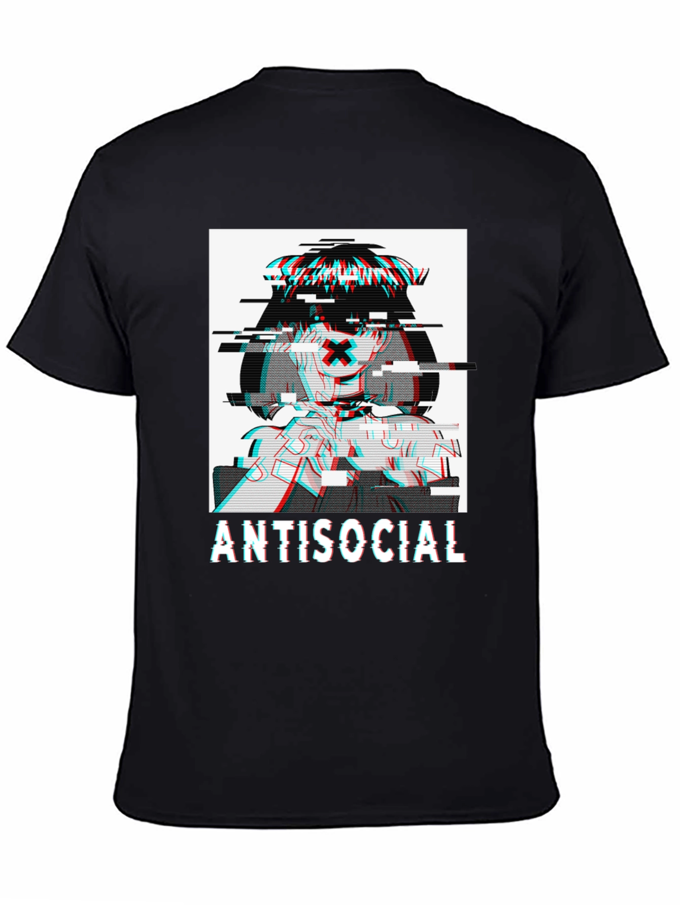 Antisocial Glitch Anime T-Shirt